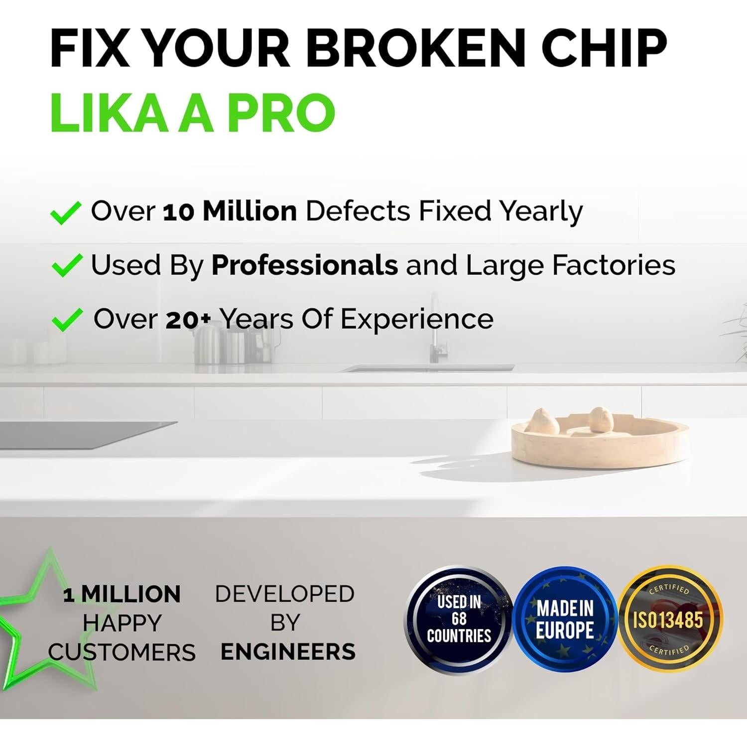 Kit de Reparación de Porcelana y Granito - Dúo Profesional