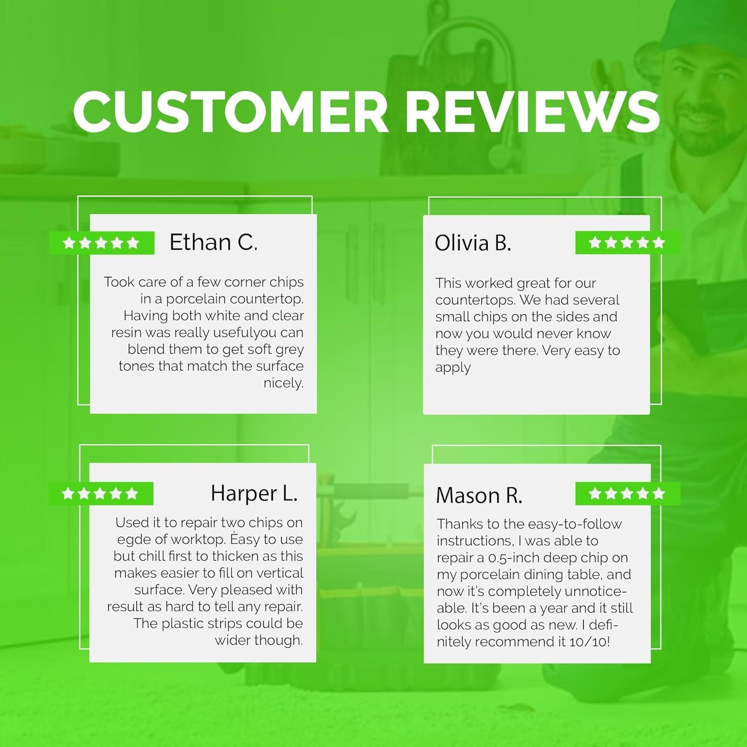 Kit de Reparación de Porcelana y Granito - Dúo Profesional