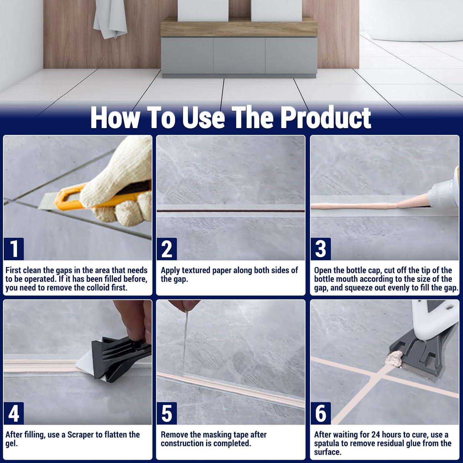 Kit de Reparación de Lechada A-HEYIDA 180g Beige 3 en 1