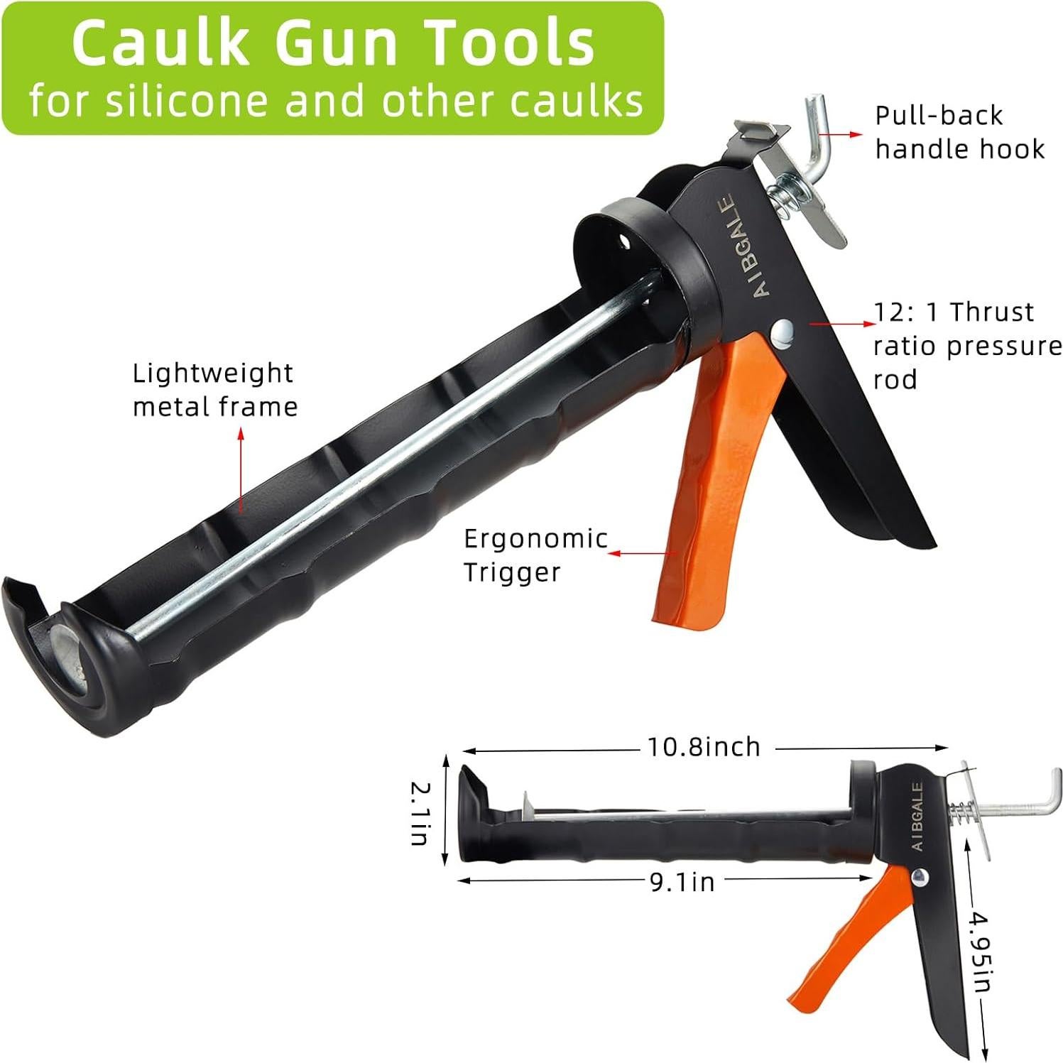 Kit de Sellado AIBGALE con 2 Selladores de Silicona 20 oz