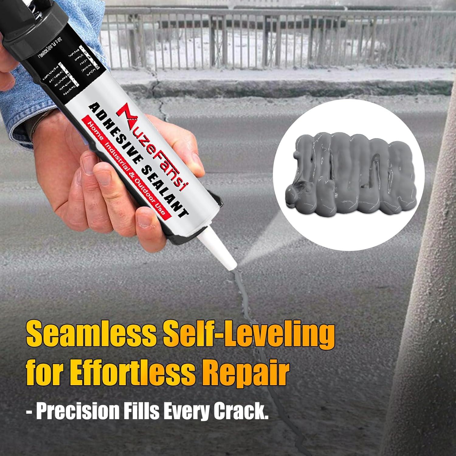 Relleno de Grietas de Cemento MuzeFansi 4 Paquete 300 ml