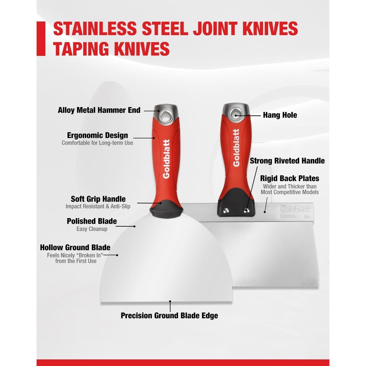 Kit de Herramientas Goldblatt 14 en 1 para Paneles de Yeso