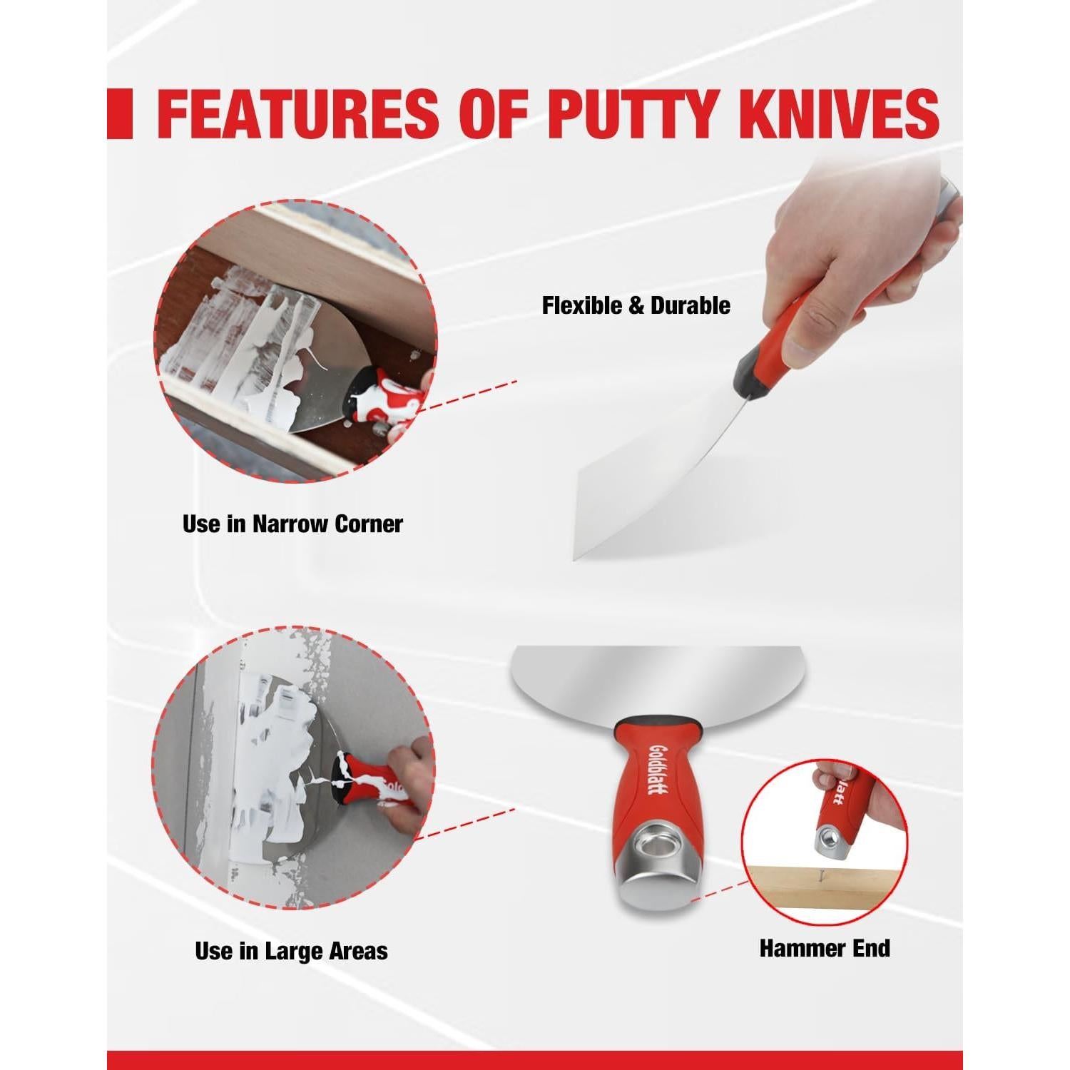 Kit de Herramientas Goldblatt 14 en 1 para Paneles de Yeso