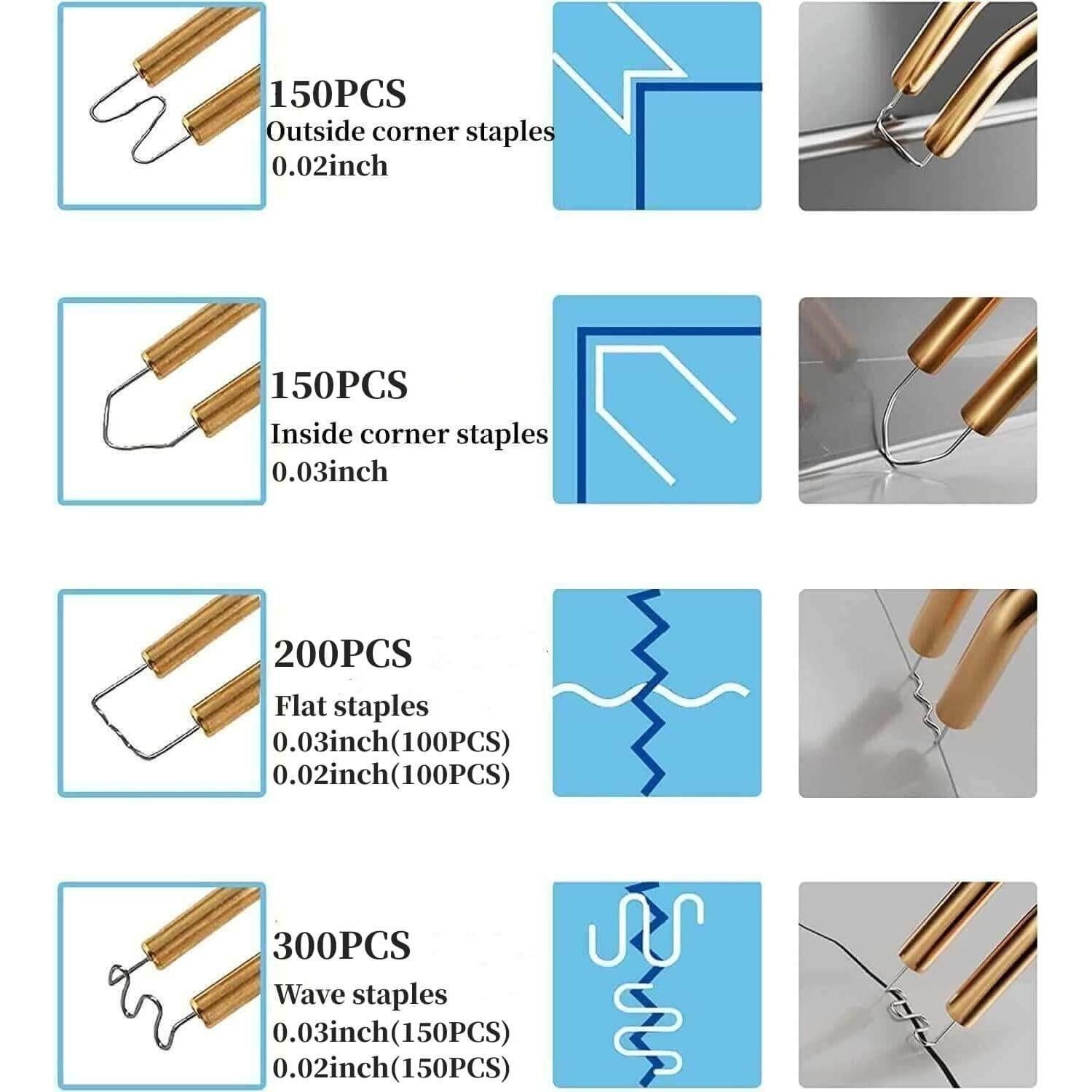 Kit de Soldador de Plástico WRDLOSY 800PCS Reparación Parachoques