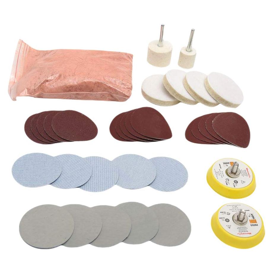 Kit de Pulido de Vidrio WOOPOWER 34 Piezas - Reparación de Rayones
