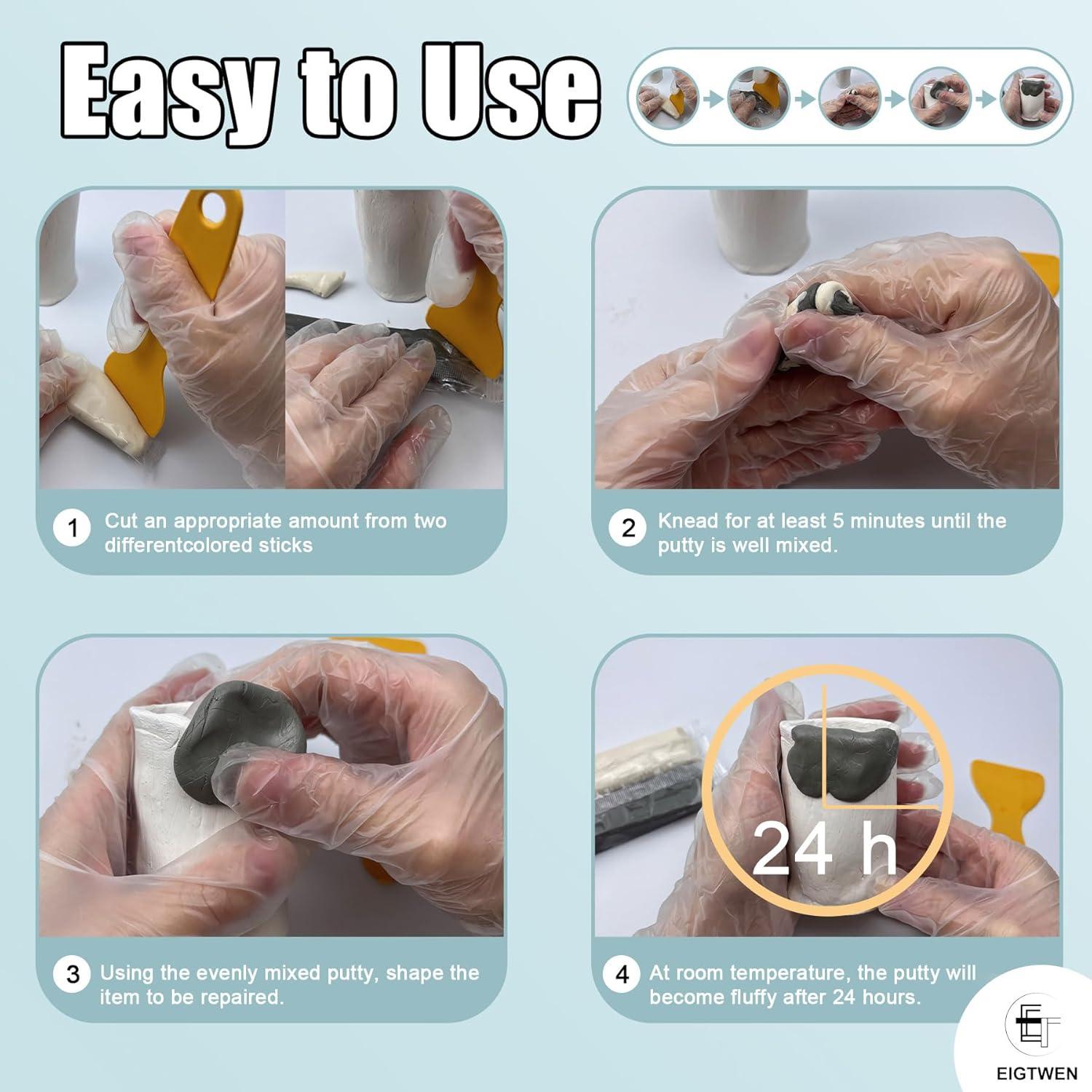 Masilla Epóxica 200g WAN2TLK Relleno Multiusos Gris