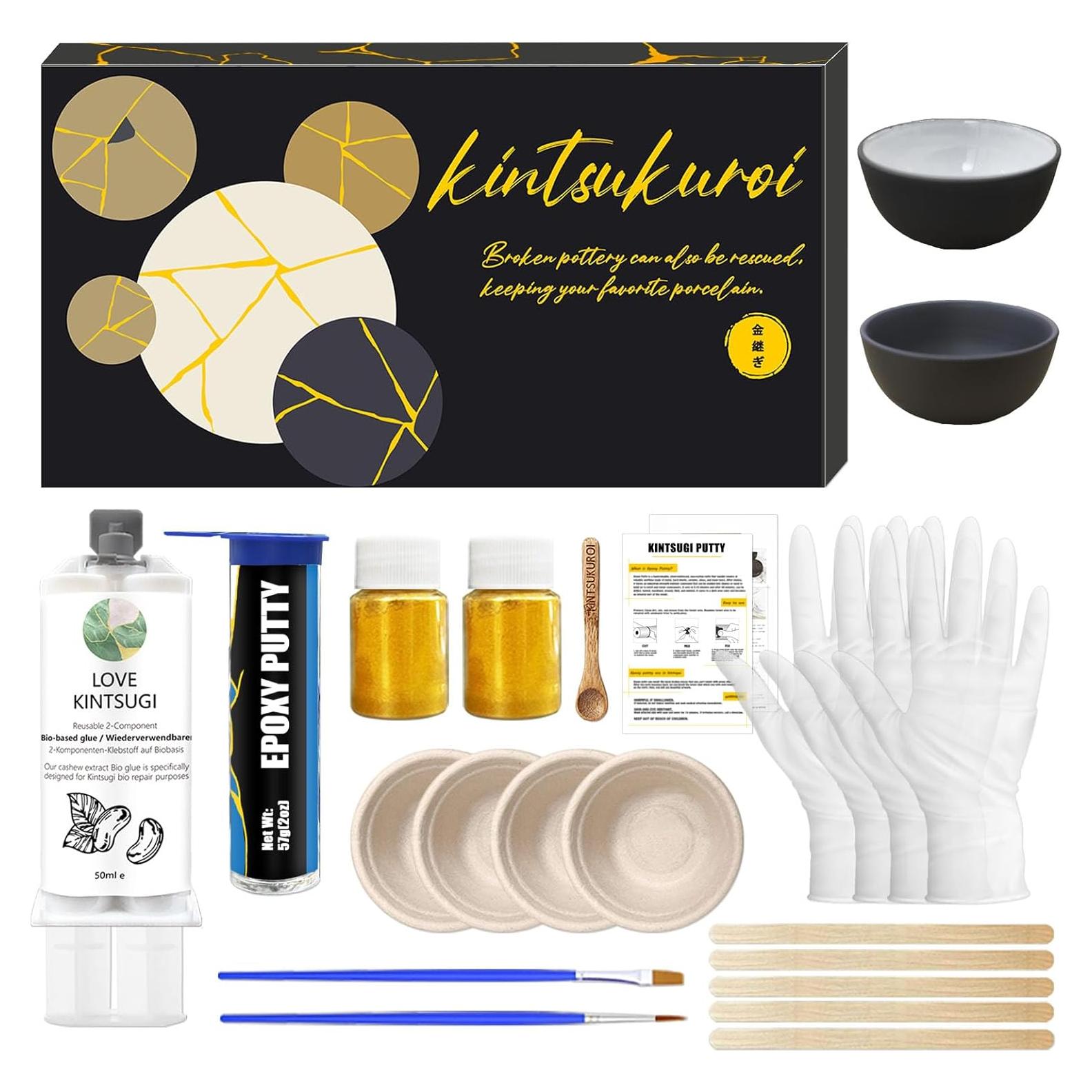 Kit de Reparación Kintsugi 1DFAUL con Pegamento Bio Oro
