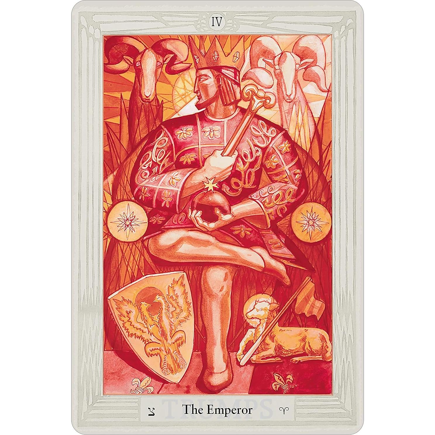 Crowley Pocket Tarot Deck: Pocket-Sized 78-Card Crowley Thoth Deck by Aleister Crowley, Painted by Lady Frieda Harris, with Egyptian Symbolism, Qabalistic & Astrological Insights, Includes Booklet