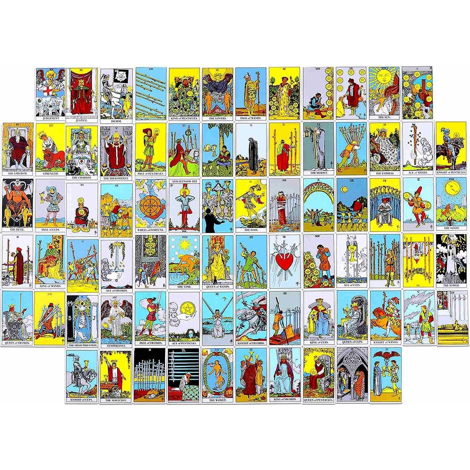 Baraja de Tarot Clásica Dionisio con Guía en Español - 350 GSM