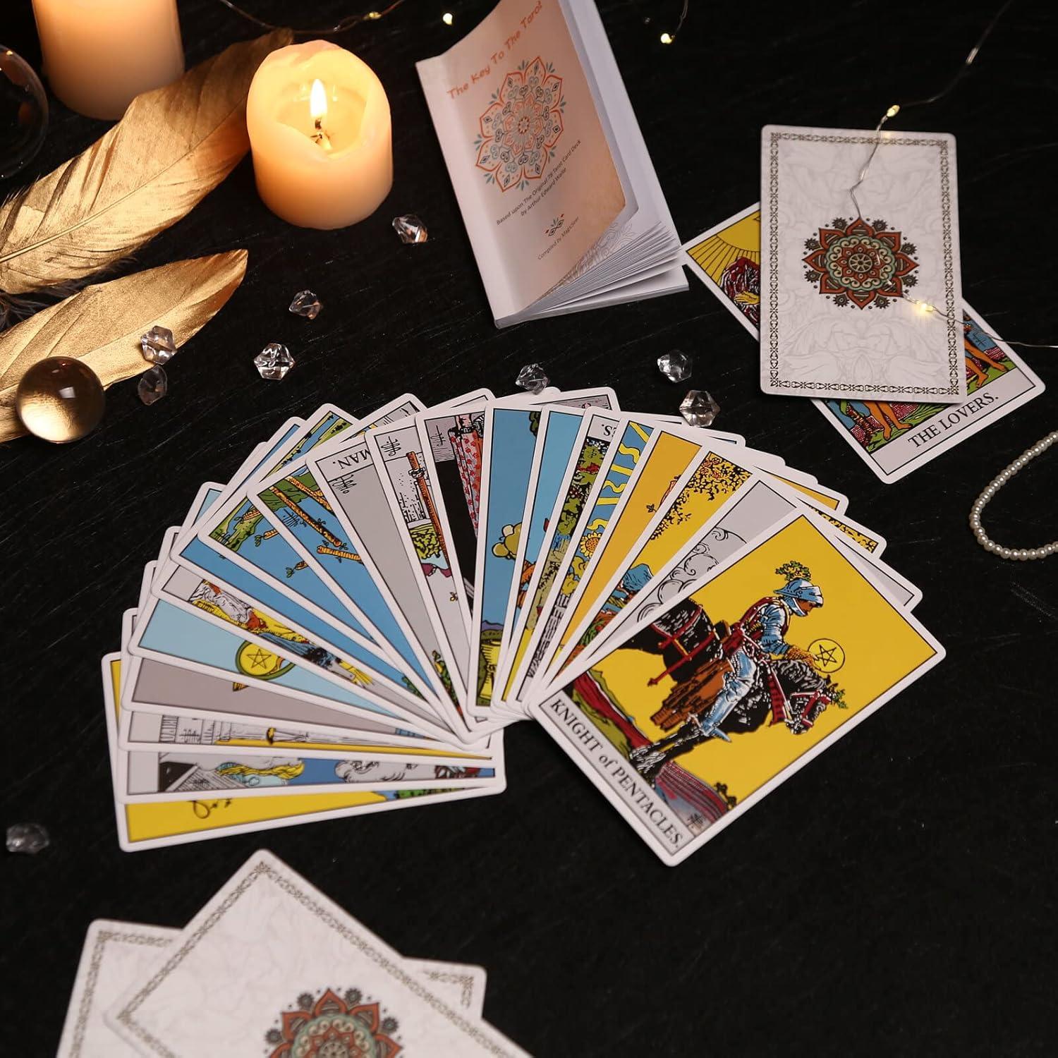 Baraja de Tarot Clásica Dionisio con Guía en Español - 350 GSM