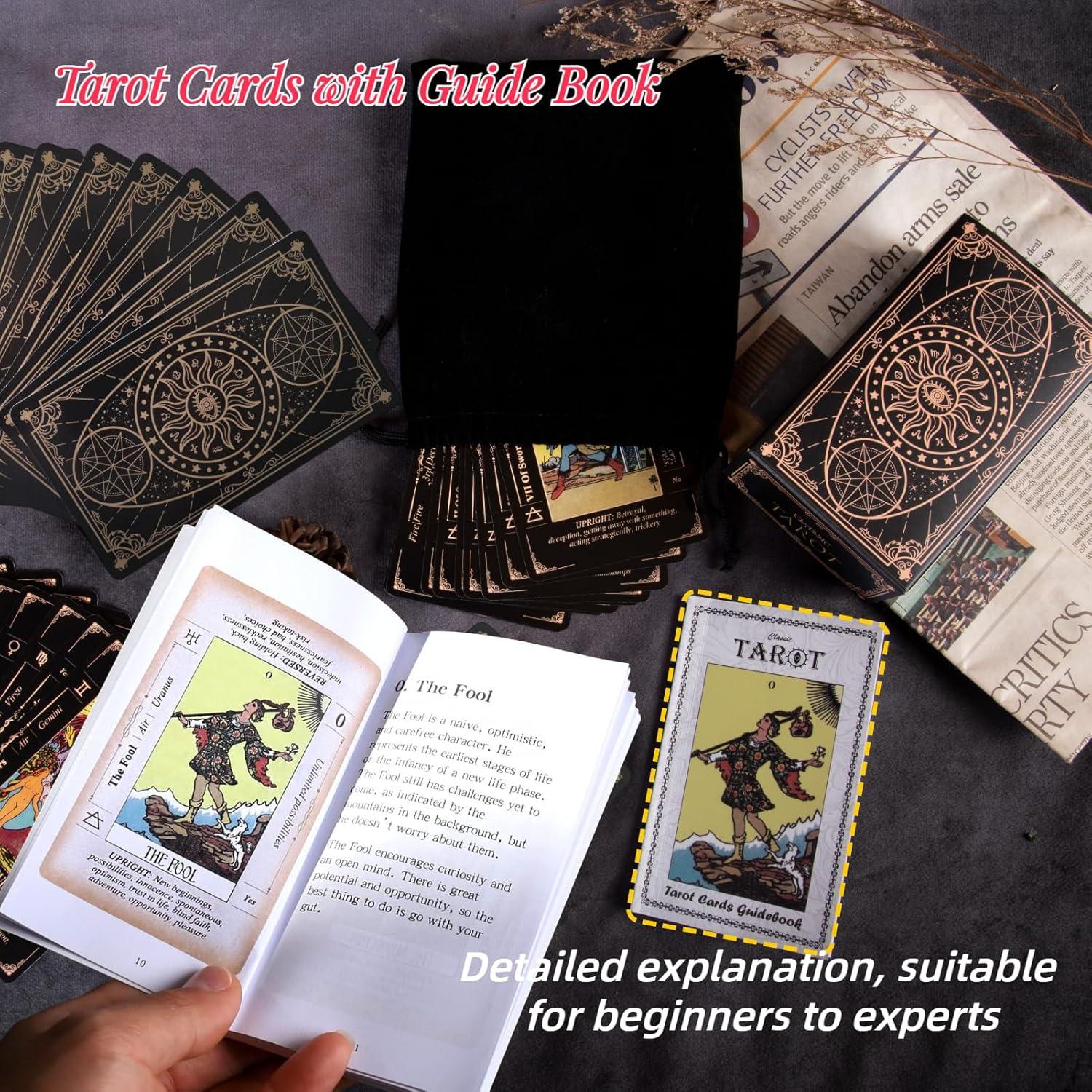 Juego de cartas del tarot Rider Waite Palacio del Rey - 78 cartas con guía