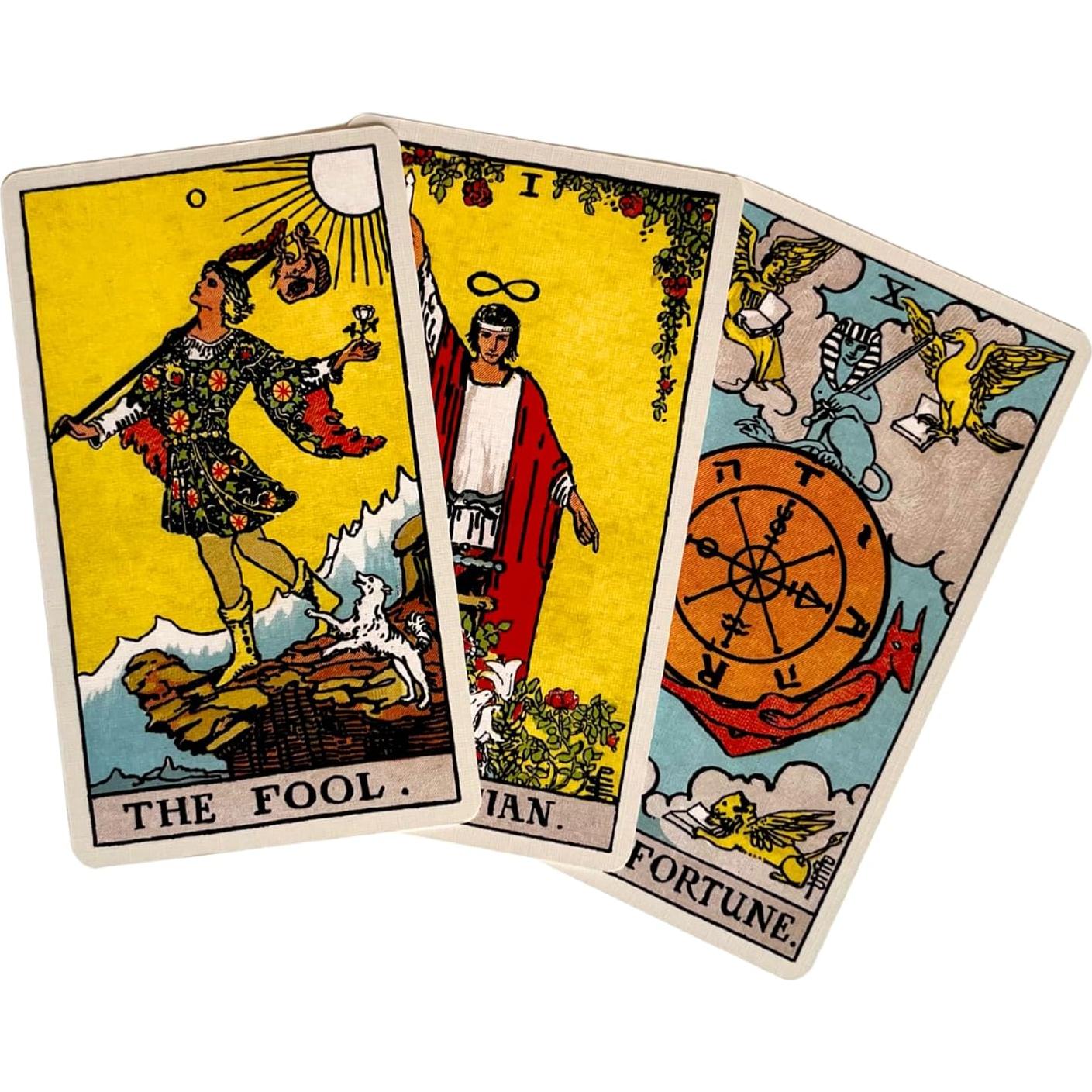 Baraja de Tarot Clásica 1909 Vieux Monde - Acabado de Lino