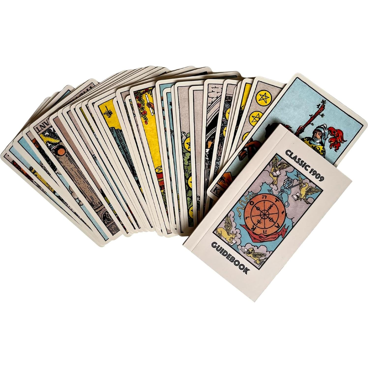 Baraja de Tarot Clásica 1909 Vieux Monde - Acabado de Lino