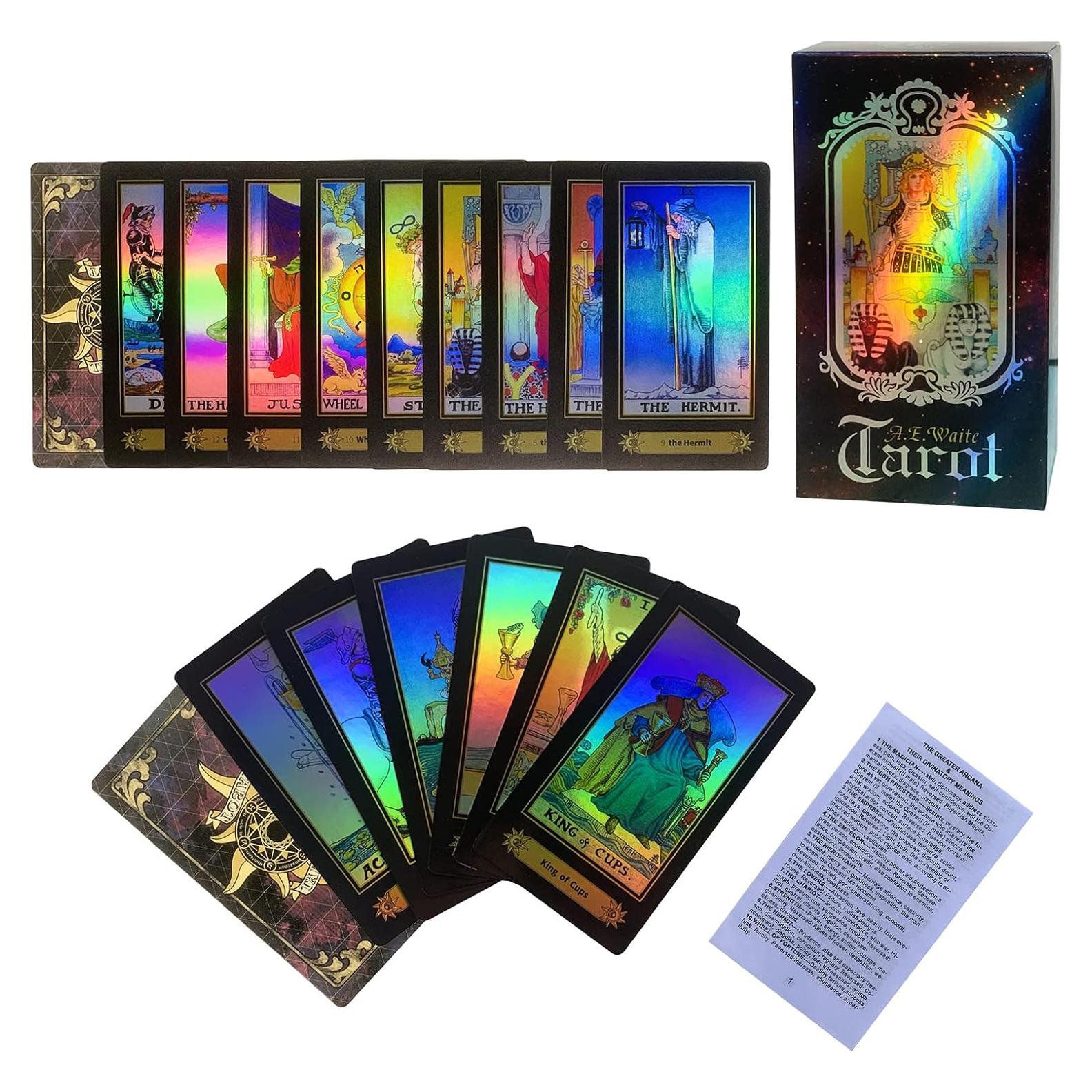 Juego de Cartas de Tarot SUNHHX - 78 Cartas con Libro para Principiantes