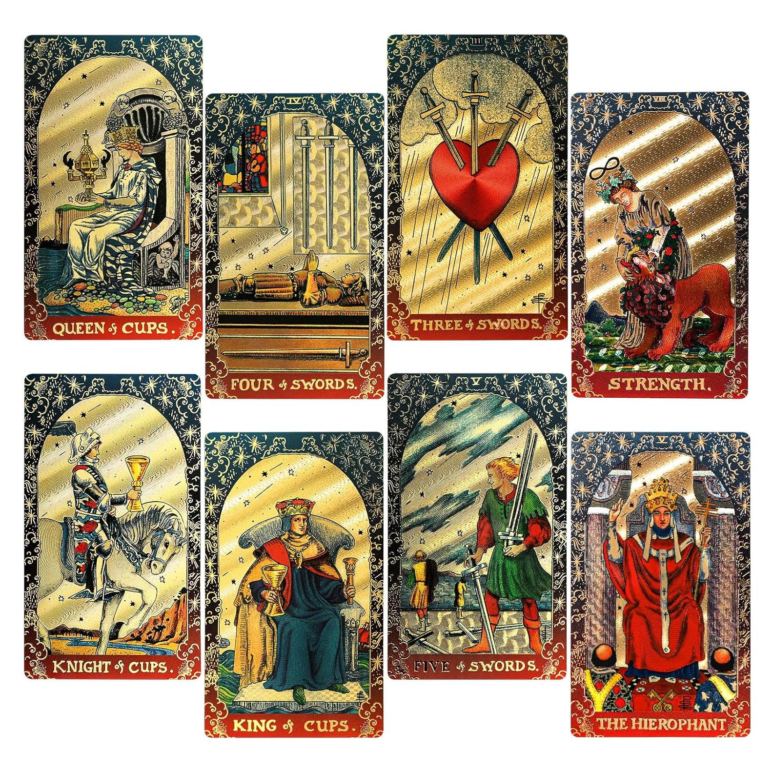 Baraja de Tarot KIINO 78 Cartas con Caja de Regalo y Guía
