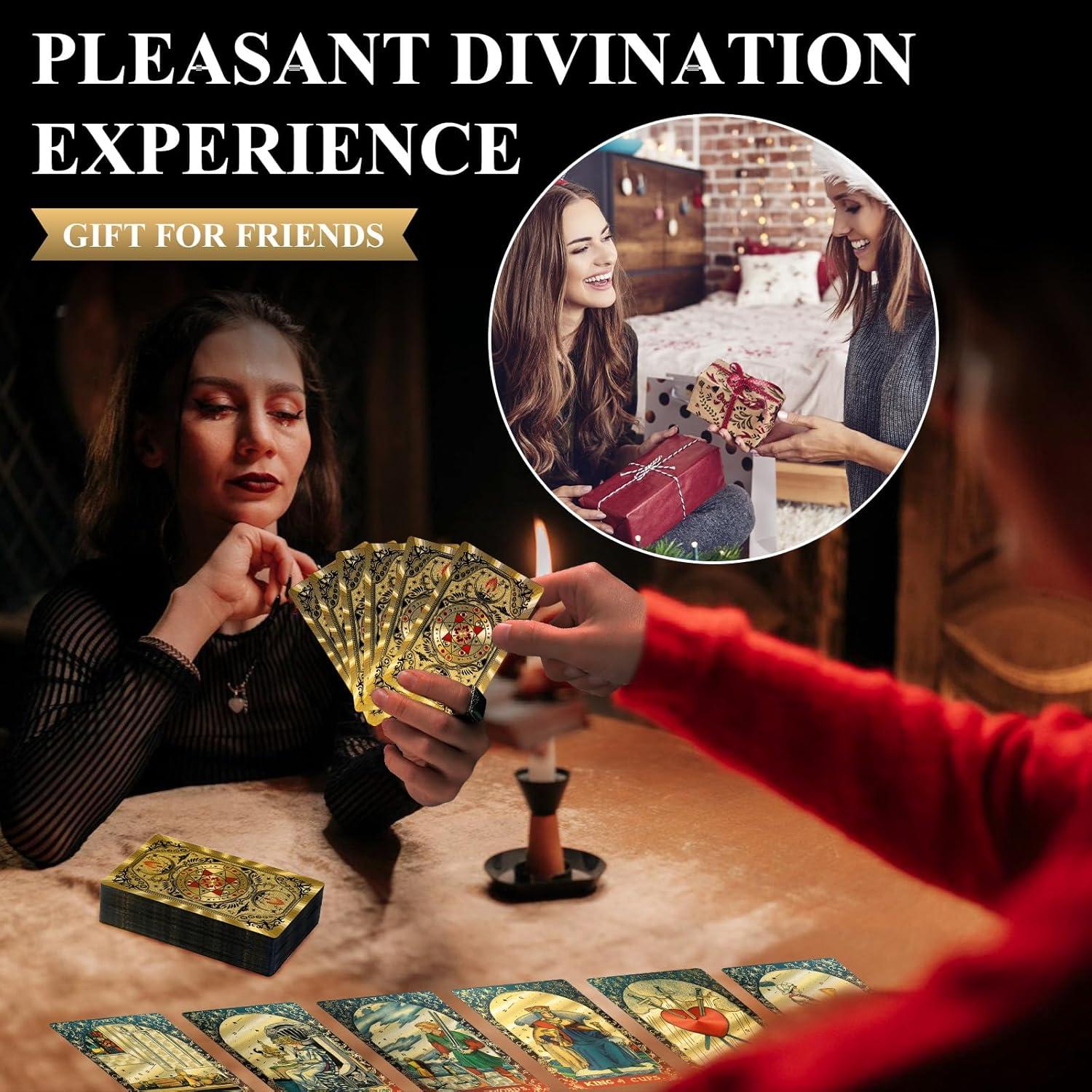 Baraja de Tarot KIINO 78 Cartas con Caja de Regalo y Guía