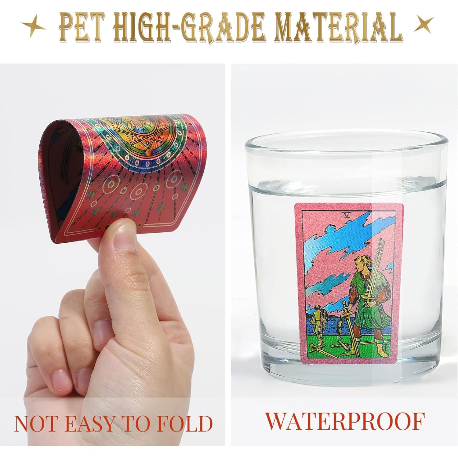 Cartas de Tarot Rosadas LRJRIZZO con Libro de Guía 78 Piezas