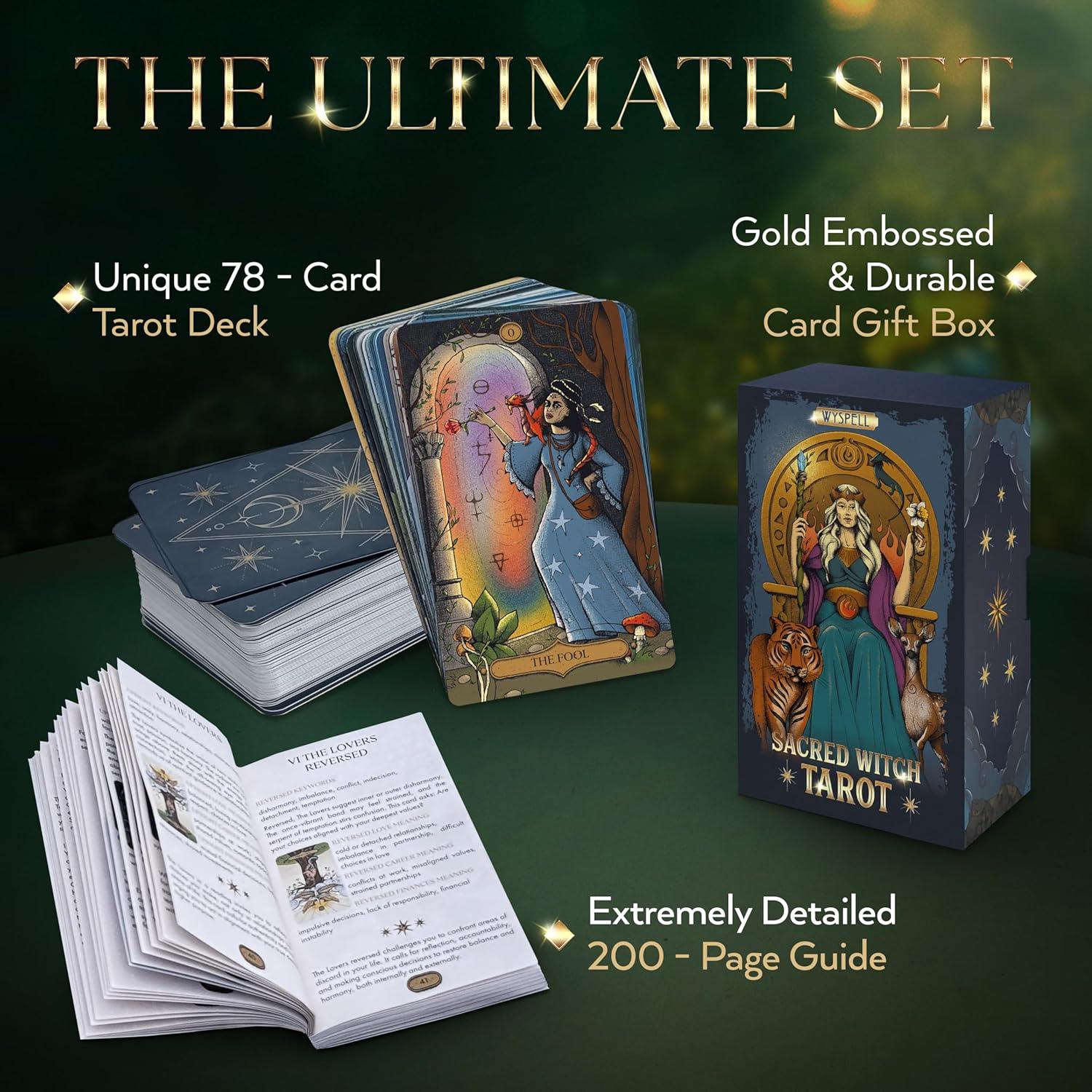 Baraja de Tarot Wyspell con Libro de Guía - 78 Cartas