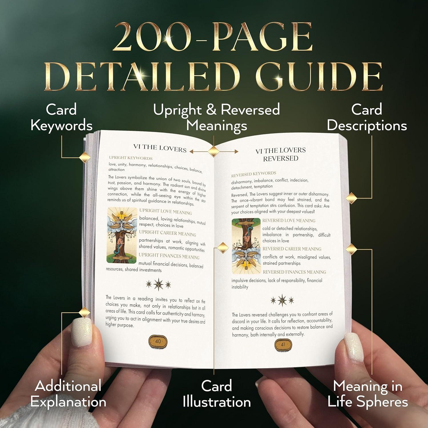 Baraja de Tarot Wyspell con Libro de Guía - 78 Cartas