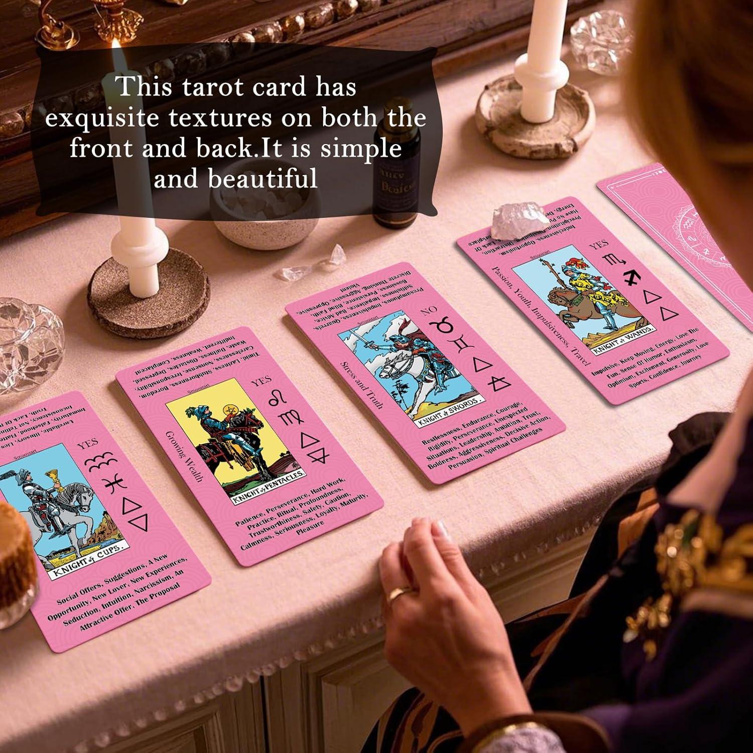Cartas de Tarot Smoostart para Principiantes con Bolsa de Terciopelo