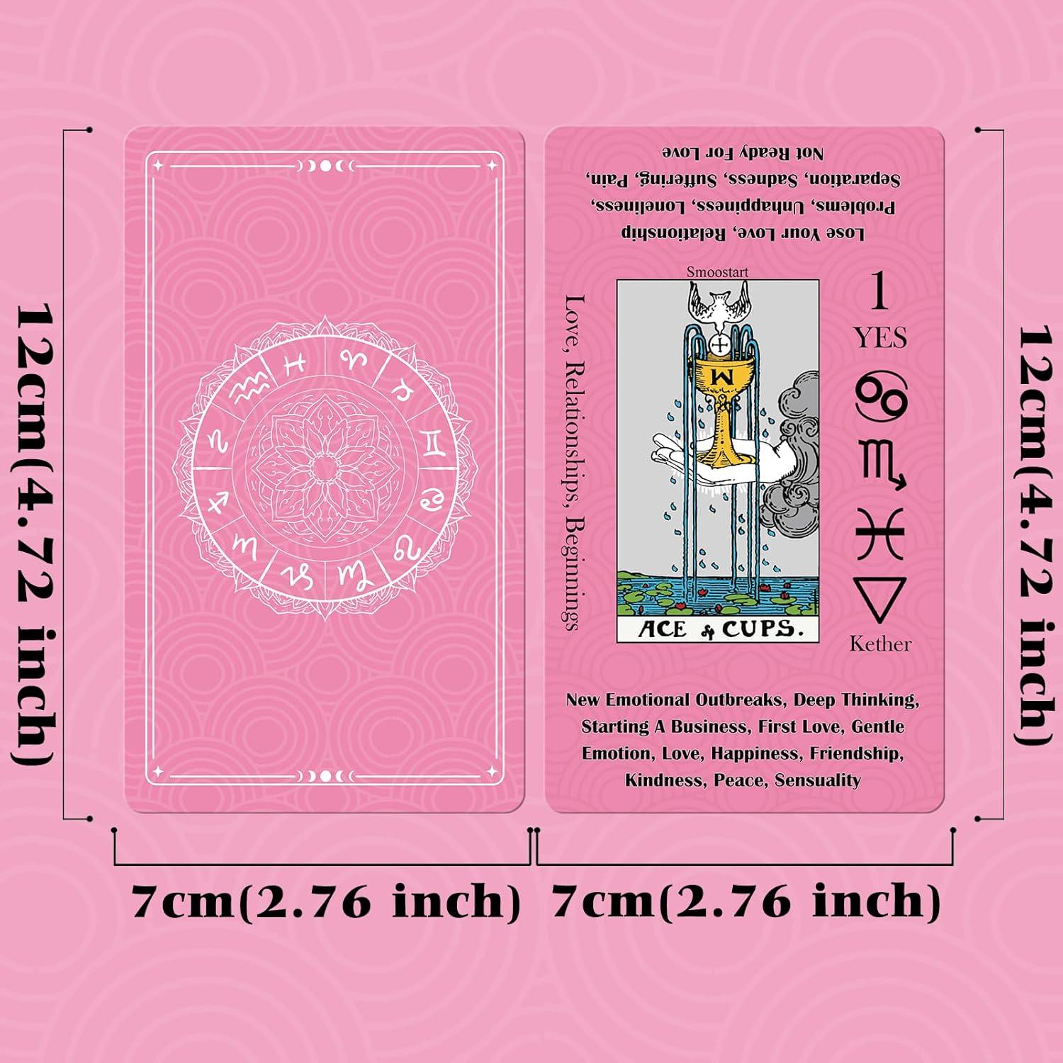 Cartas de Tarot Smoostart para Principiantes con Bolsa de Terciopelo