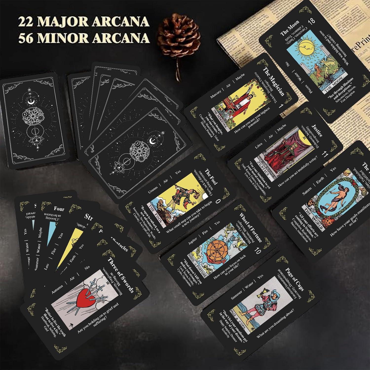 Baraja de Tarot Clásico GZSYXHJYXGS - 78 Cartas para Principiantes