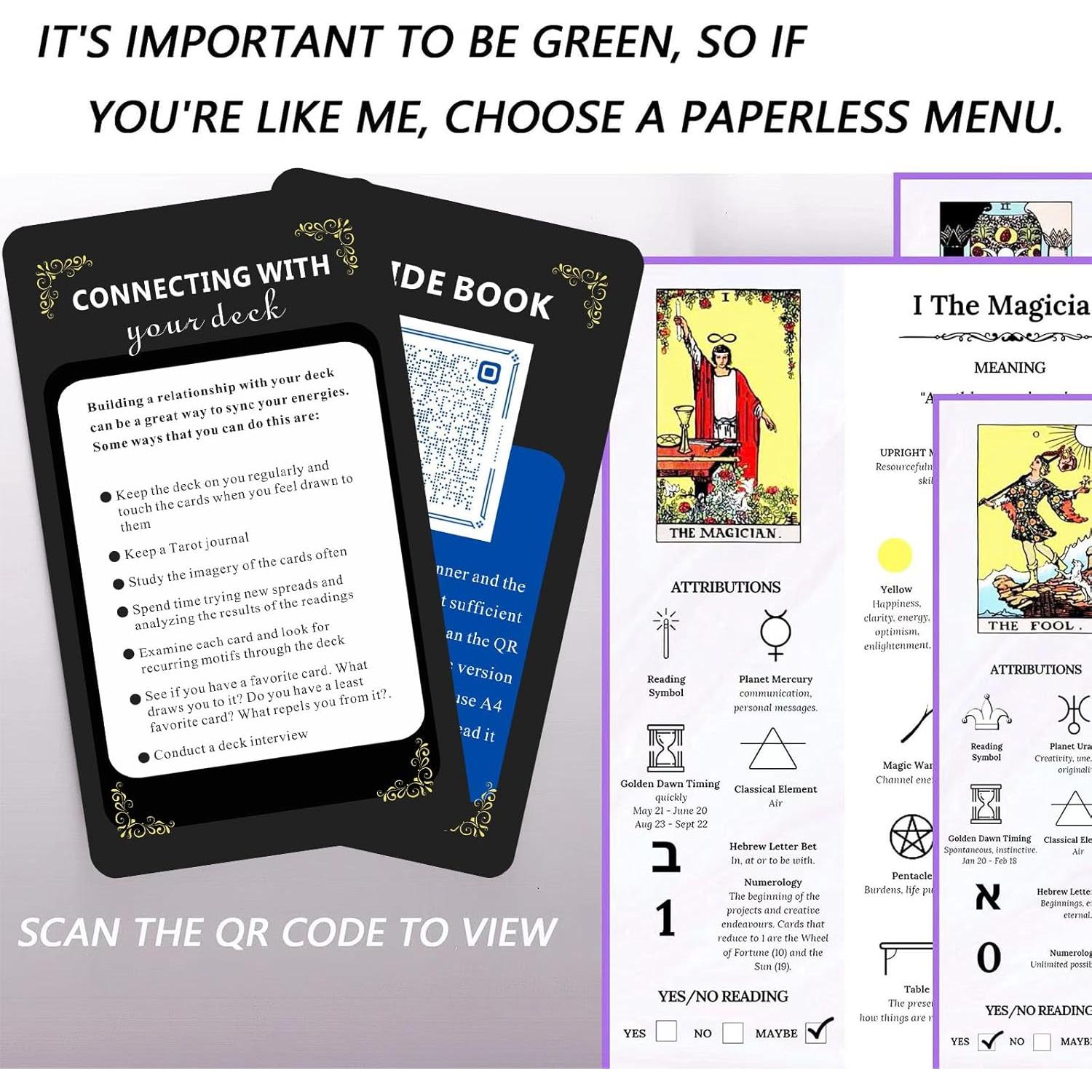 Baraja de Tarot Clásico GZSYXHJYXGS - 78 Cartas para Principiantes