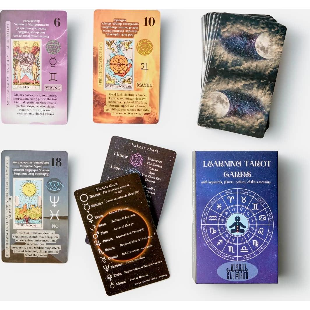 Baraja de Tarot para Principiantes Caldera Mágica 15x12cm