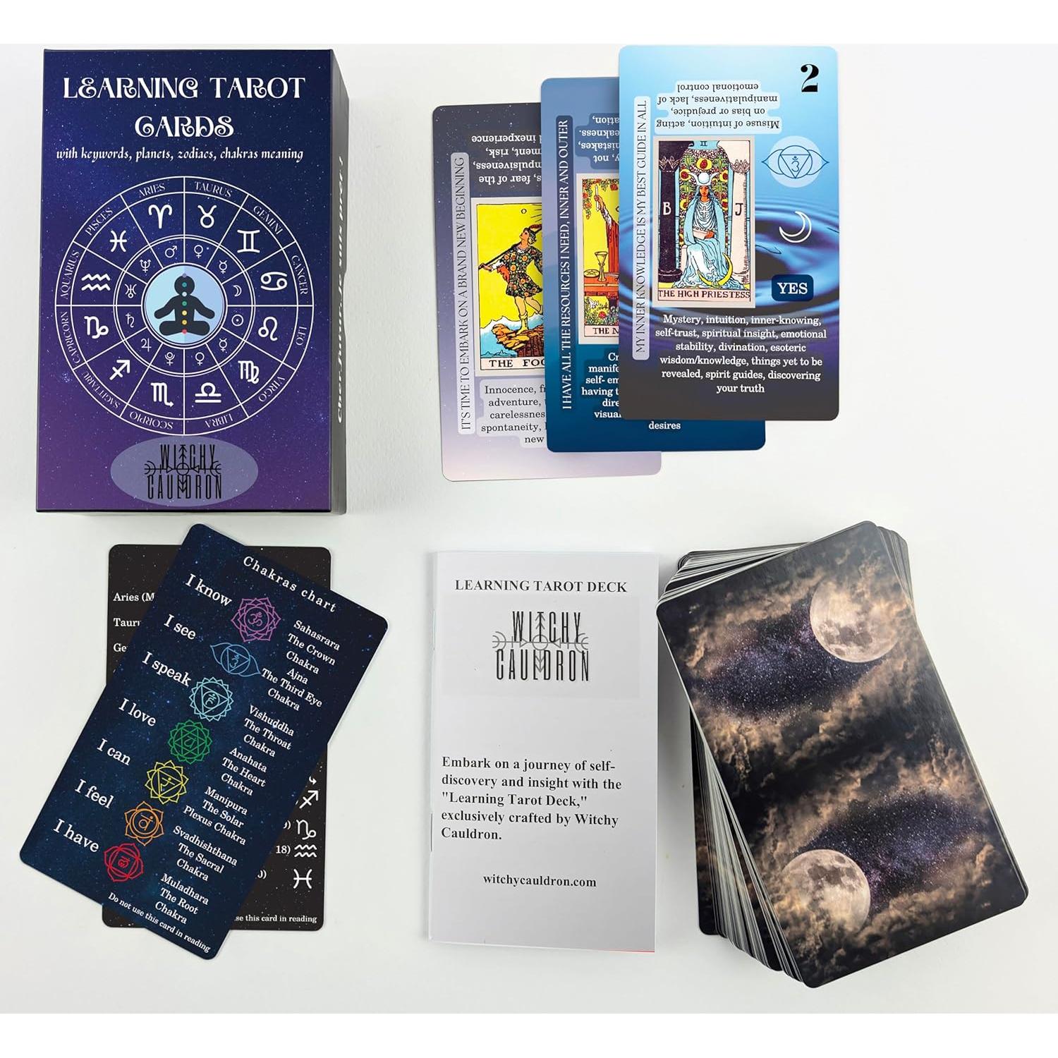 Baraja de Tarot para Principiantes Caldera Mágica 15x12cm