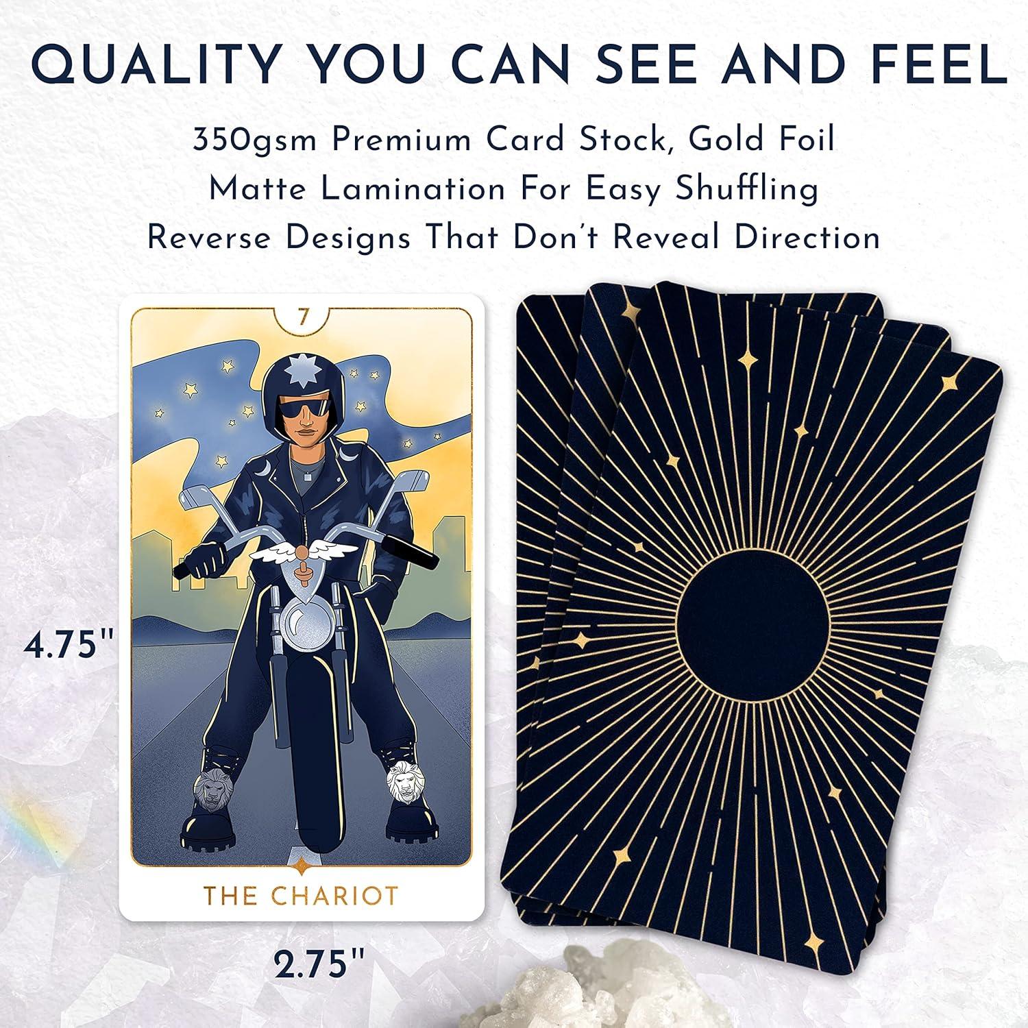 Baraja de Tarot Moderna RYVE Despertar con Guía - 79 Cartas