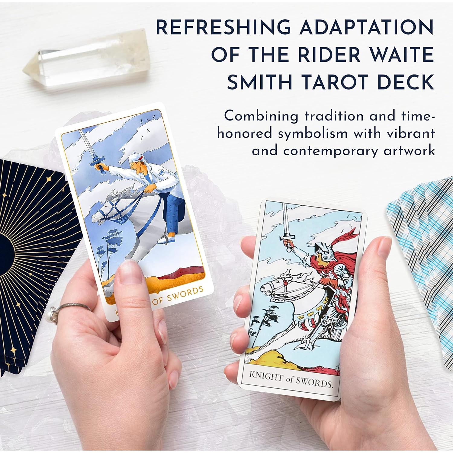 Baraja de Tarot Moderna RYVE Despertar con Guía - 79 Cartas
