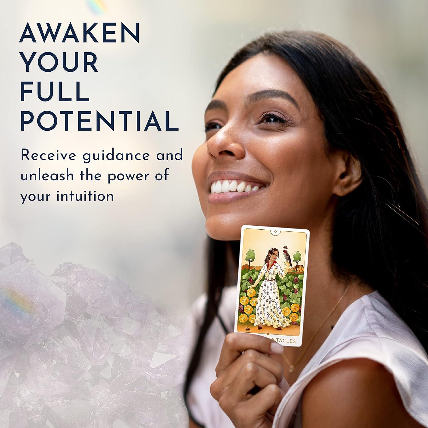 Baraja de Tarot Moderna RYVE Despertar con Guía - 79 Cartas