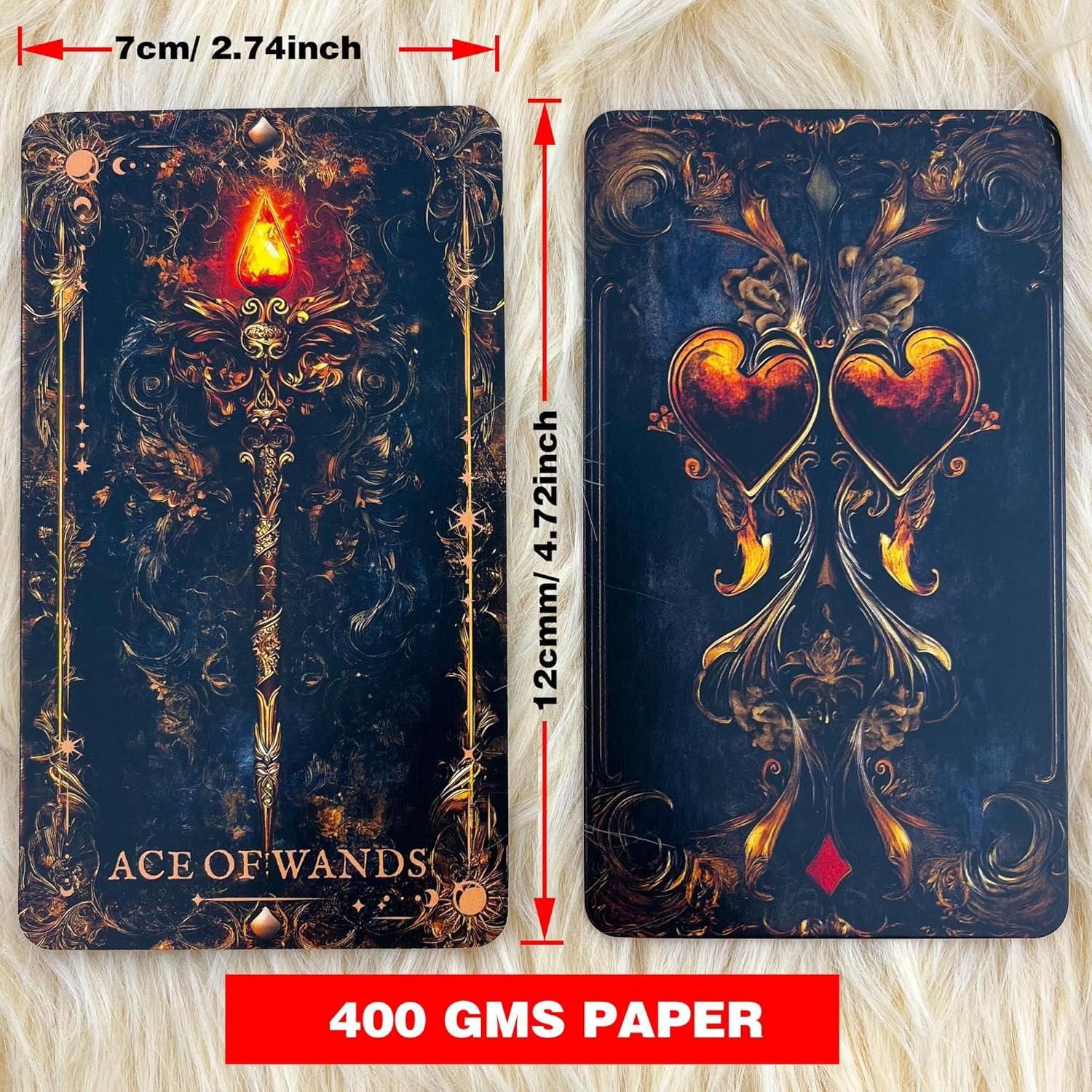 Baraja de Tarot Gótica Oscura xunjiatongda 78 Cartas con Guía