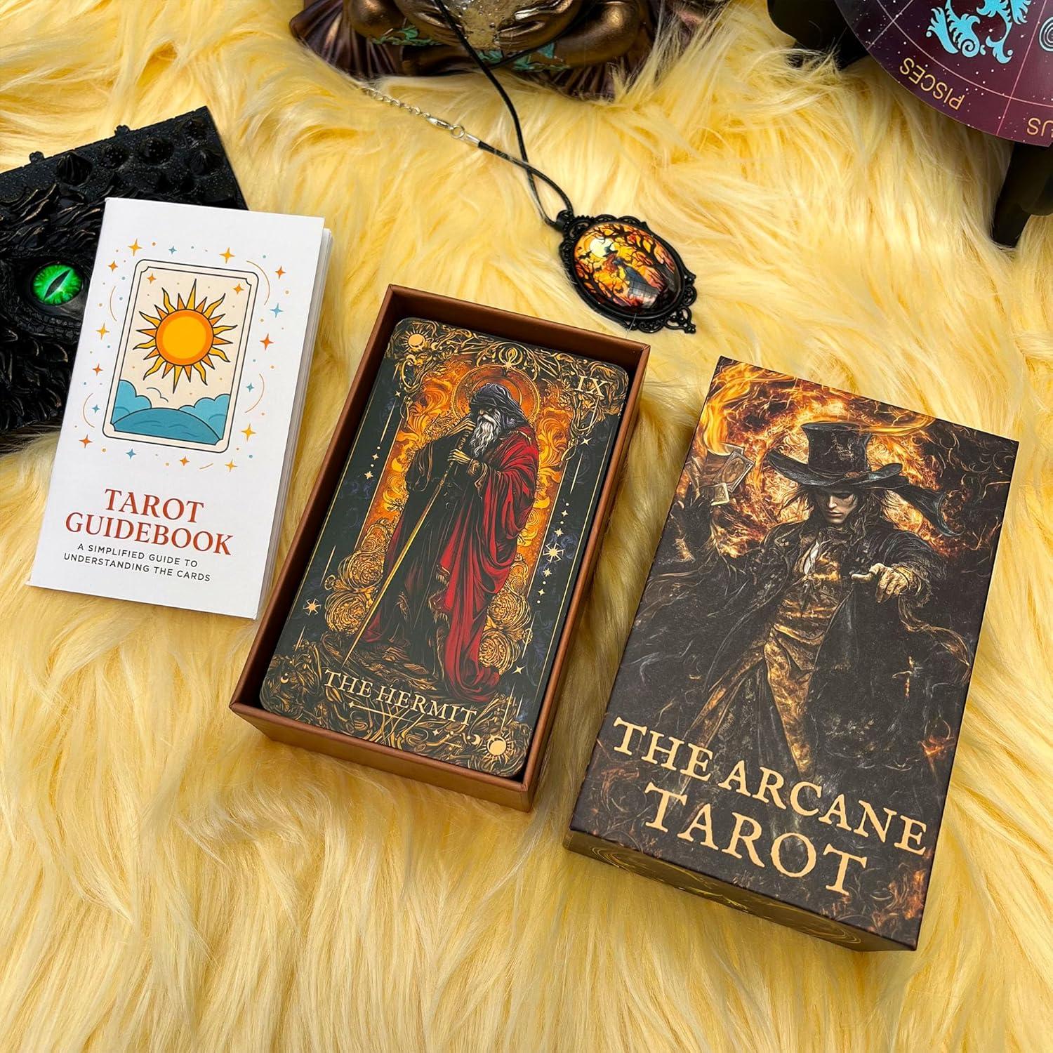 Baraja de Tarot Gótica Oscura xunjiatongda 78 Cartas con Guía