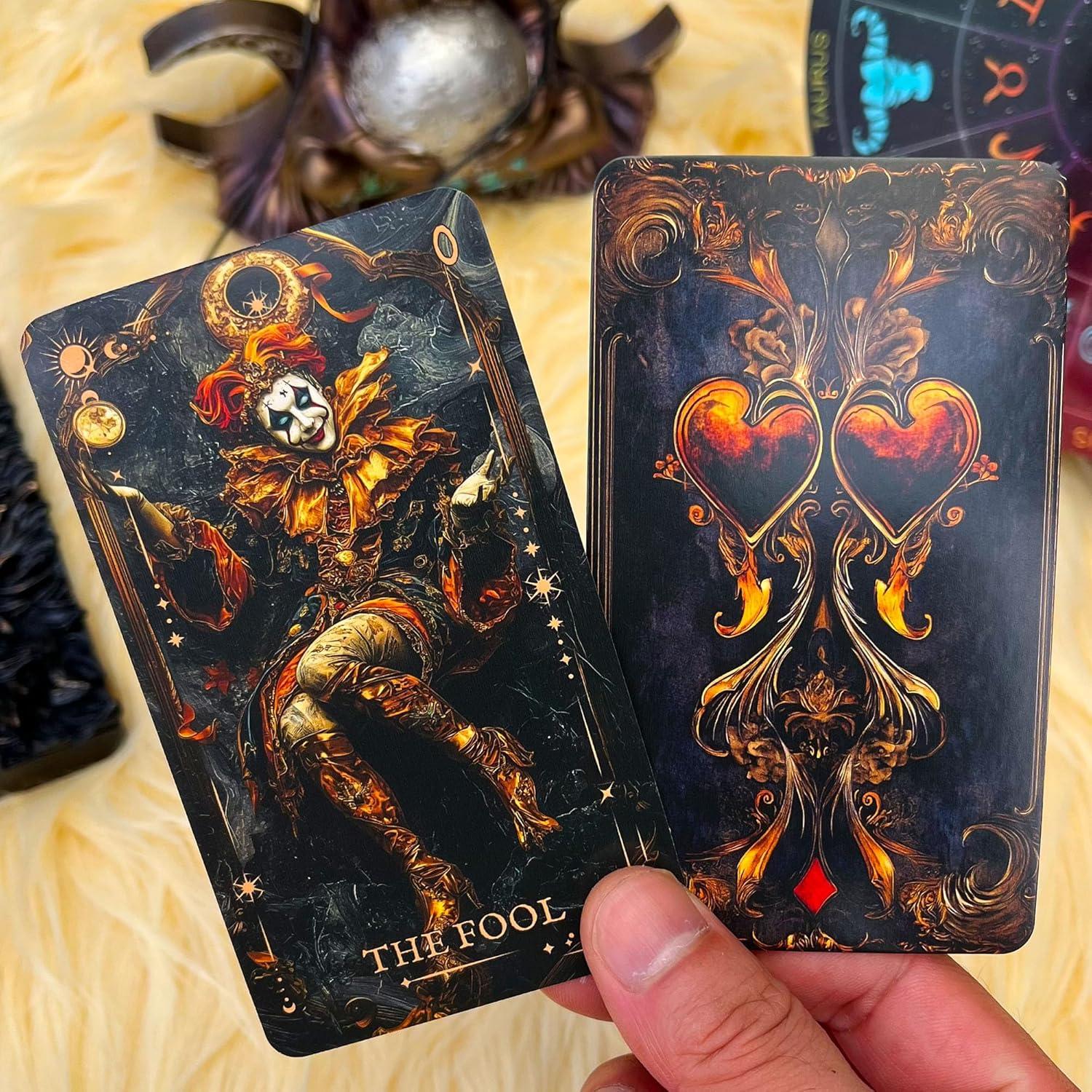 Baraja de Tarot Gótica Oscura xunjiatongda 78 Cartas con Guía