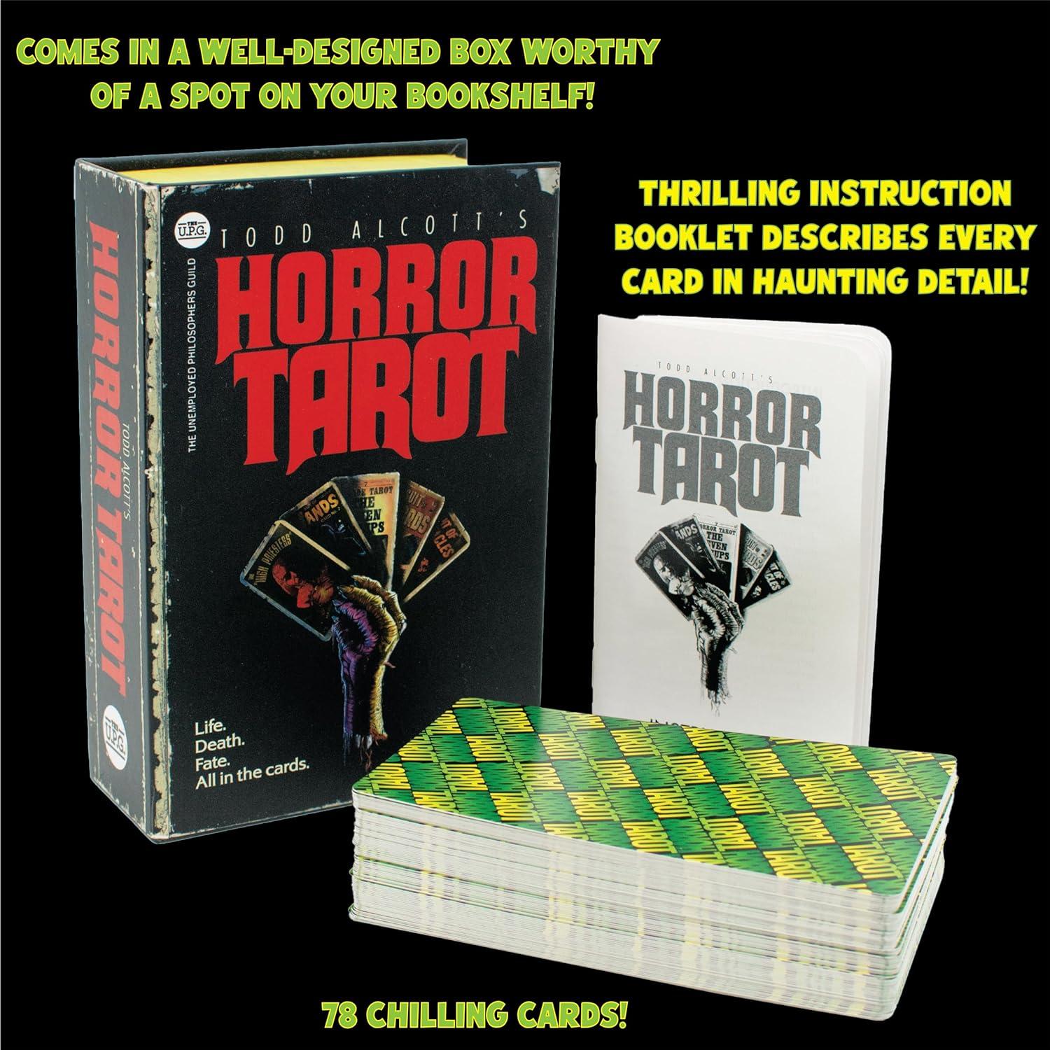 Tarot de Horror Todd Alcott - Baraja de 78 Cartas con Instrucciones