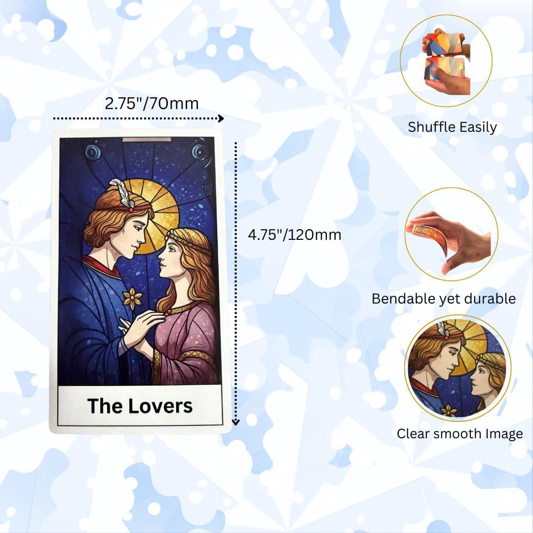 Mazo de Tarot Chromatic 78 Cartas Vitral Oletough