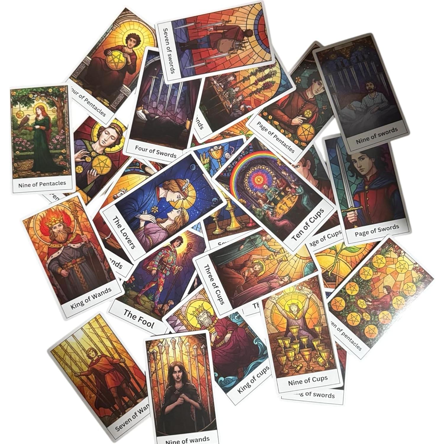Mazo de Tarot Chromatic 78 Cartas Vitral Oletough