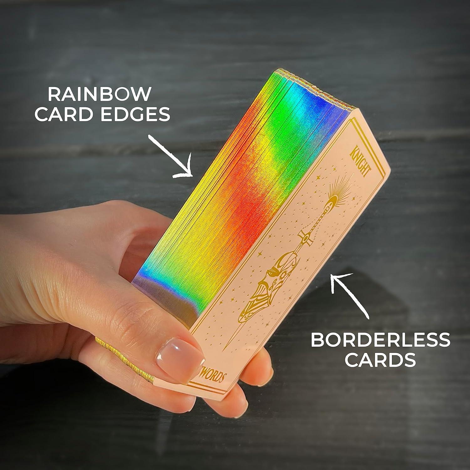 Baraja de Tarot CRAFTERIAN Minimalista 78 Cartas con Guía