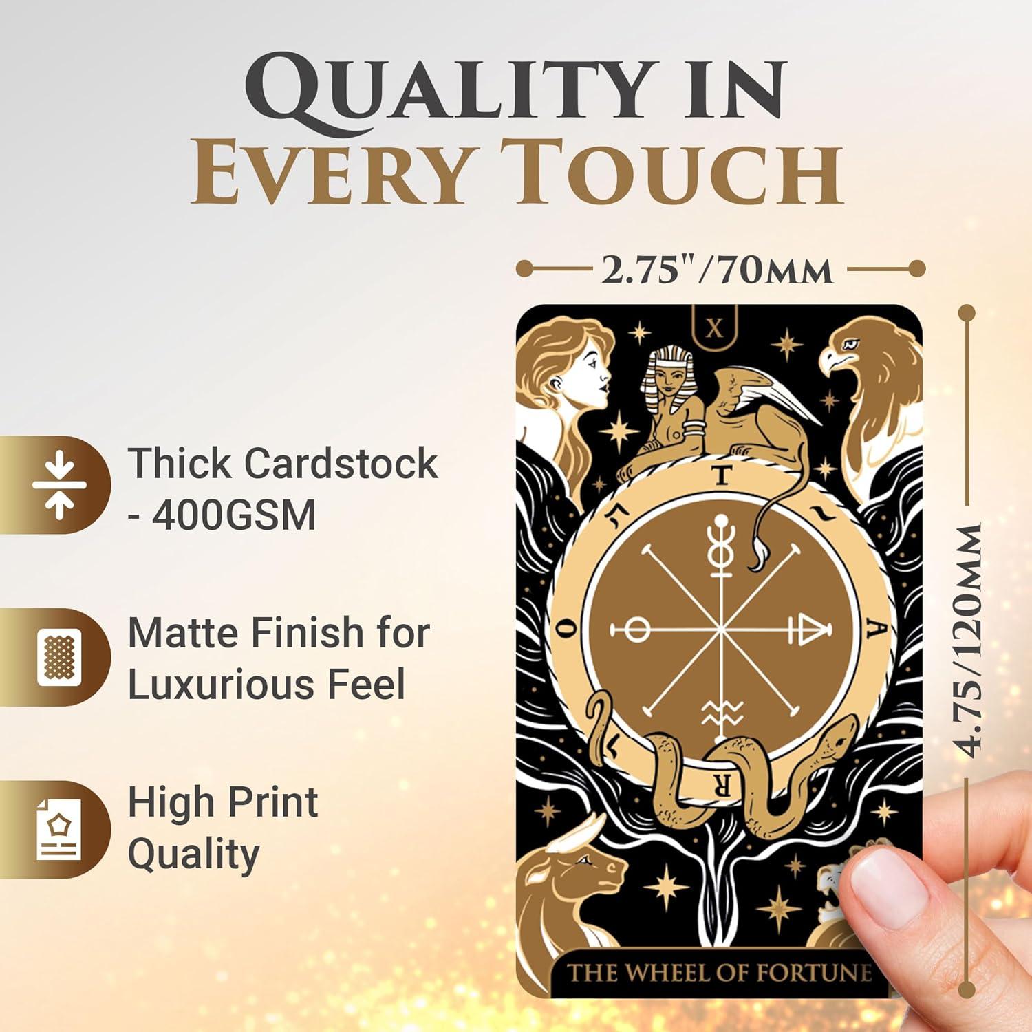 Baraja de Tarot Wyspell Oro Starlight con Guía - Principiantes