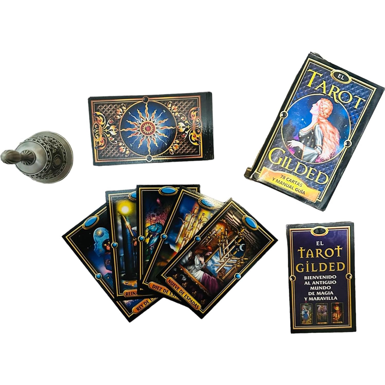 Baraja de Tarot Gilded en Español - 78 Cartas Ilustradas