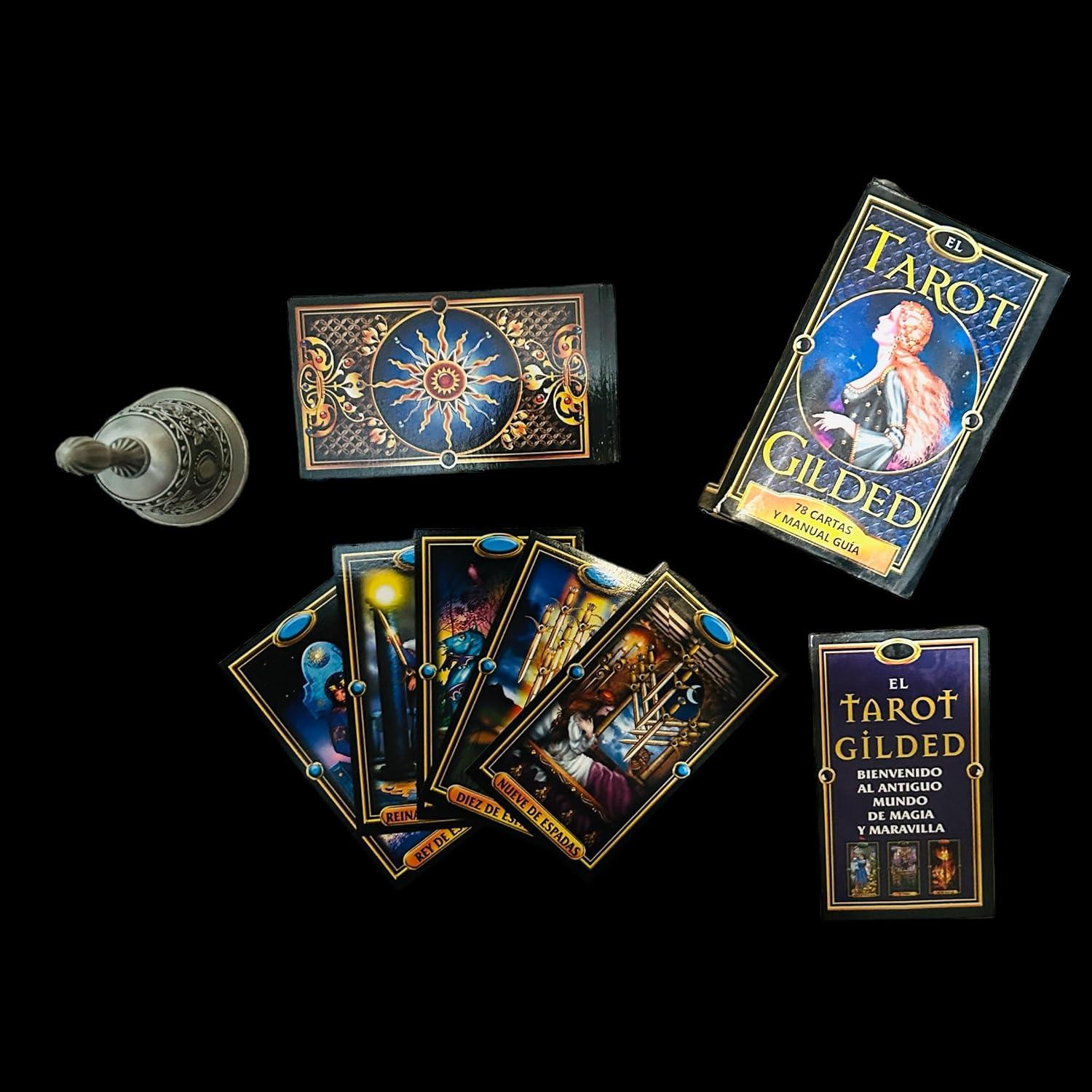 Baraja de Tarot Gilded en Español - 78 Cartas Ilustradas