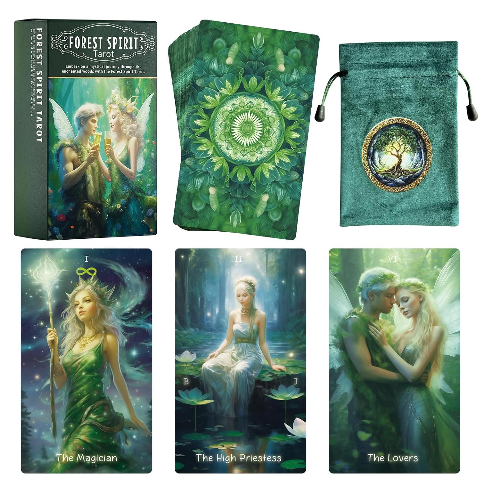 Cartas de Tarot Elfo Mekasthos 78 Piezas con Guía