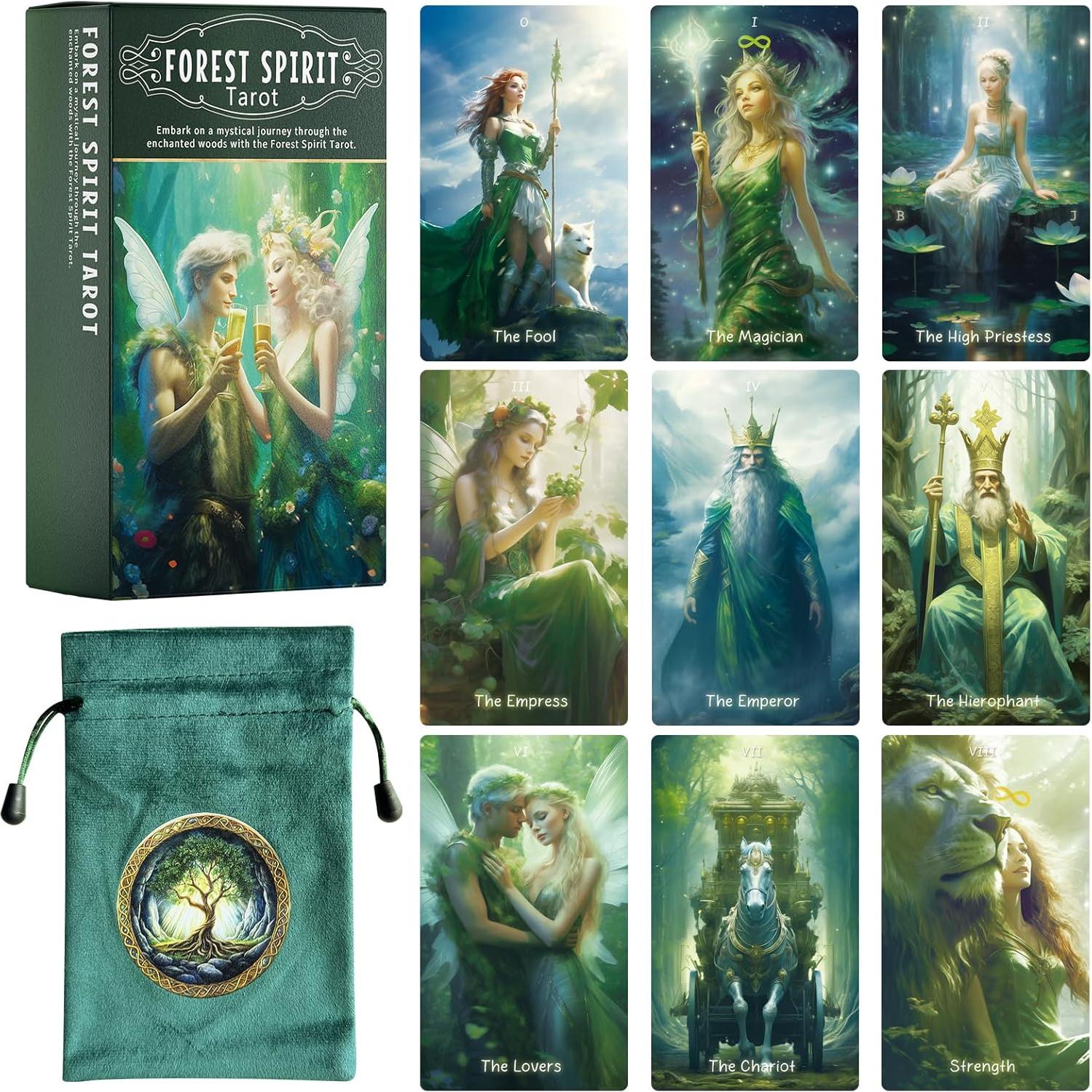Cartas de Tarot Elfo Mekasthos 78 Piezas con Guía