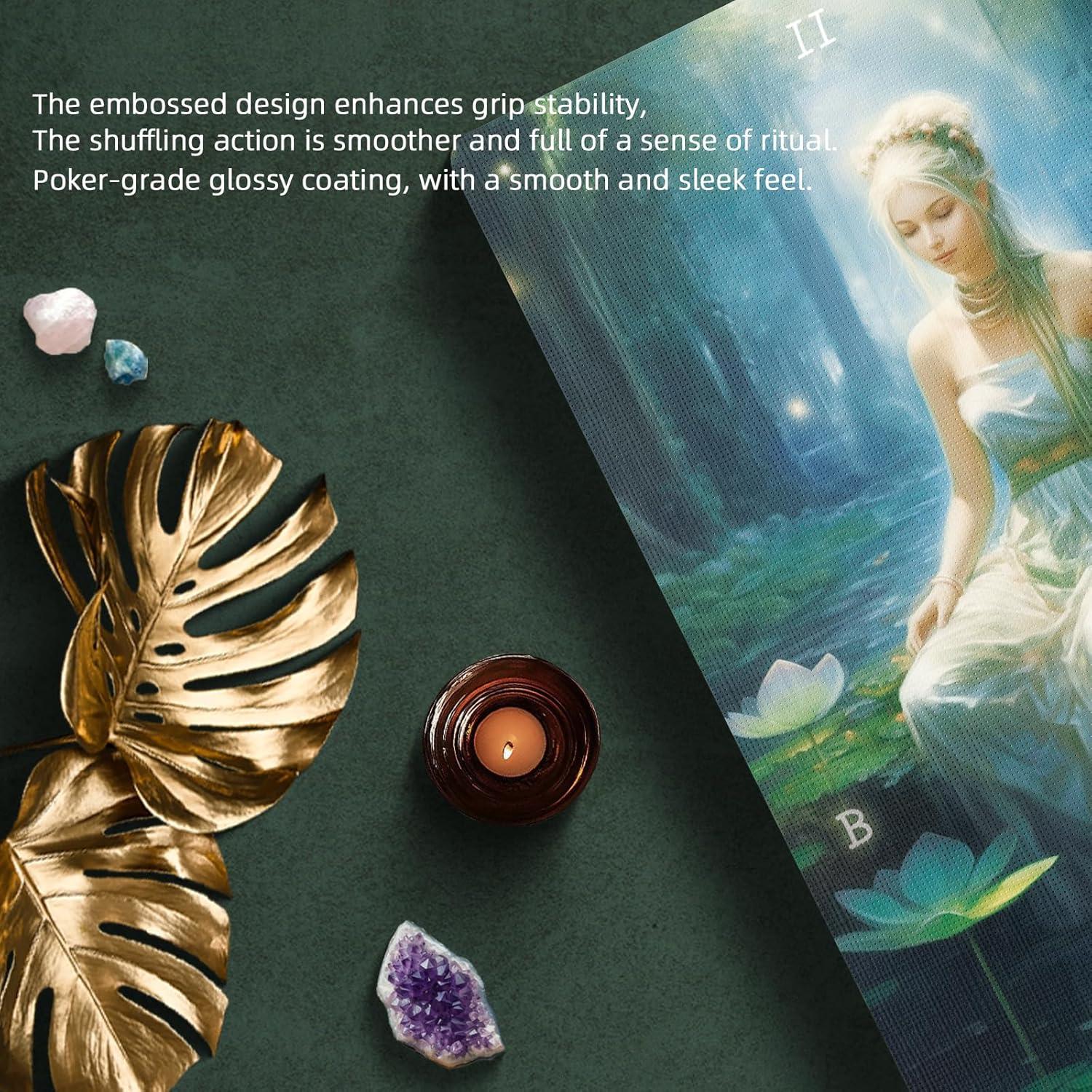 Cartas de Tarot Elfo Mekasthos 78 Piezas con Guía