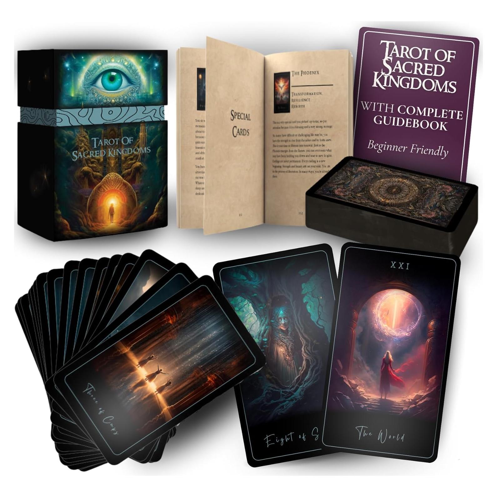 Baraja de Tarot Magia Lunar de la Tierra - 78 Cartas con Guía