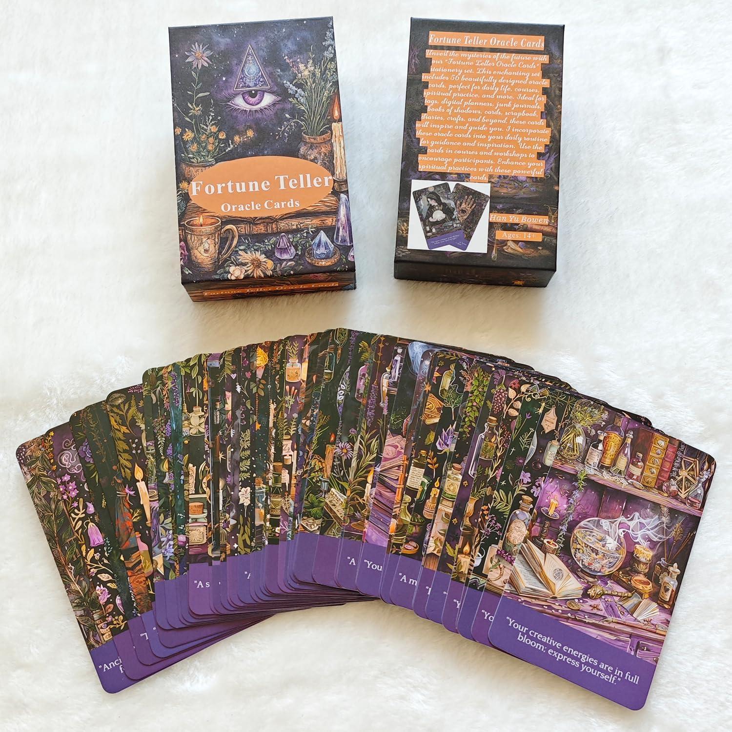 Cartas Oráculo de Adivinación Han Yu Bowen - 56 cartas 12.7x6.9cm