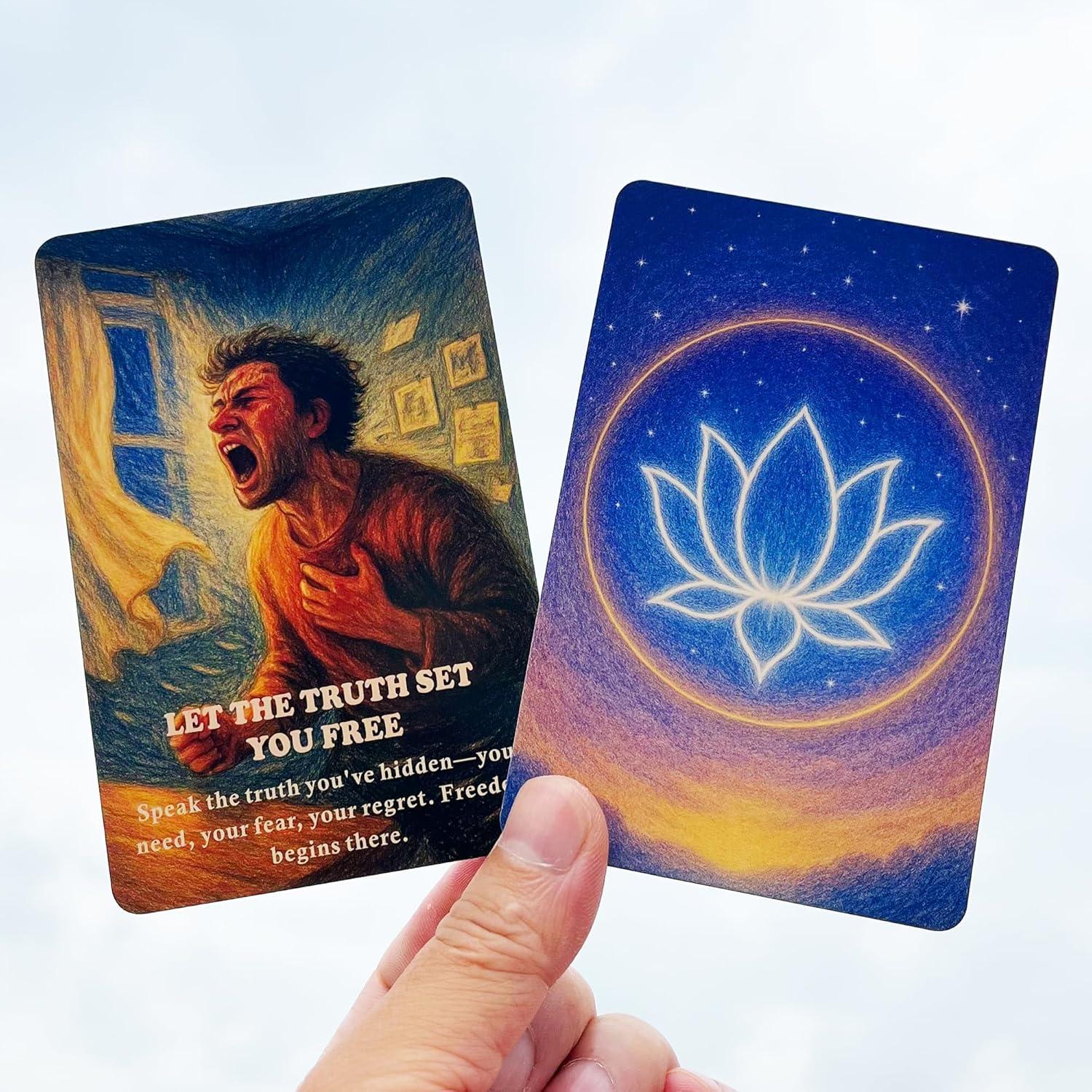 Cartas Oráculo de Sanación Kármica DPEHAKMK - 75 Cartas