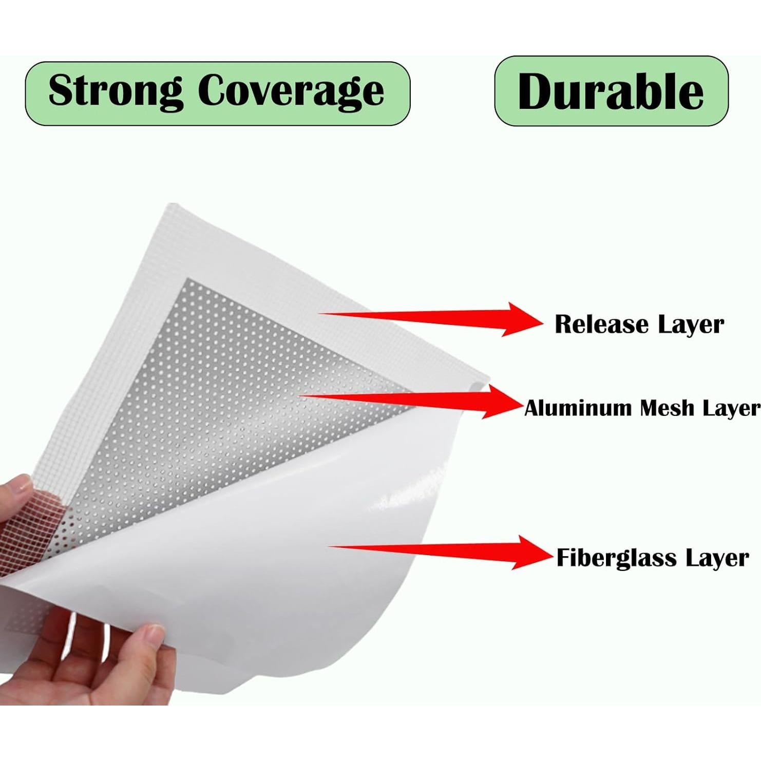 Parche de Reparación de Paneles de Yeso Alovexiong 20 cm - 3 Pcs
