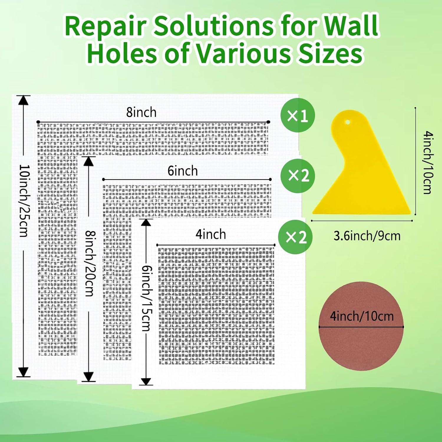 Kit de Reparación de Paneles de Yeso Genérico 8 Unidades 10 Minutos